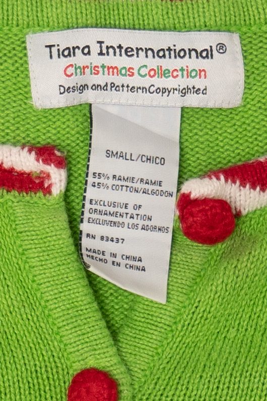 Vintage Green Tiara International Santa Ugly Christmas Cardigan (2000s)