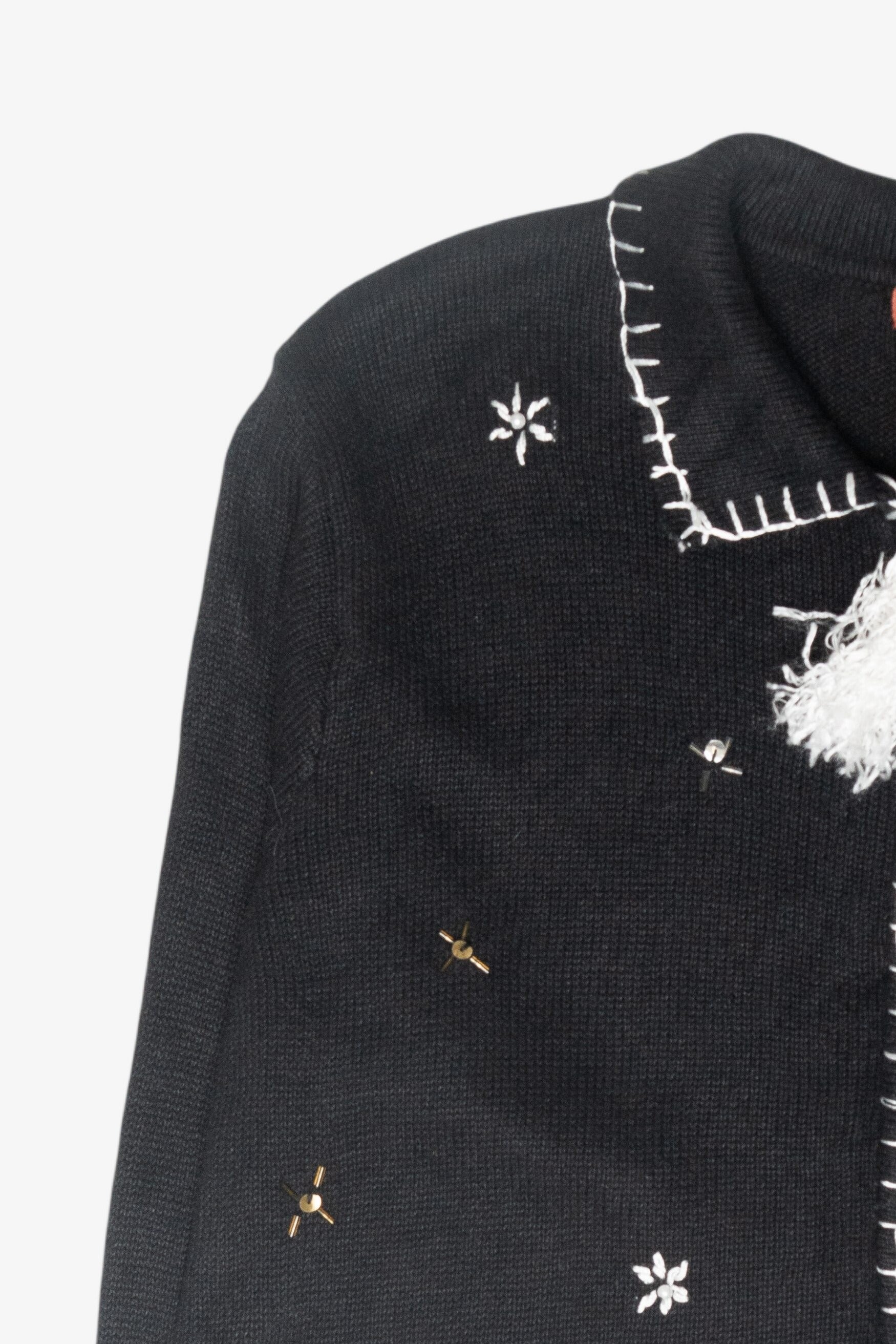 Snowmen Village Vintage Ugly Christmas Cardigan (1990s)