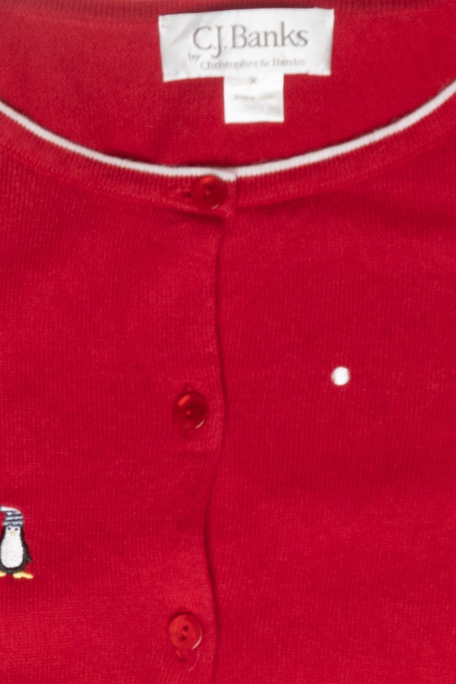 Mini Penguins Vintage Ugly Christmas Cardigan (2000s)