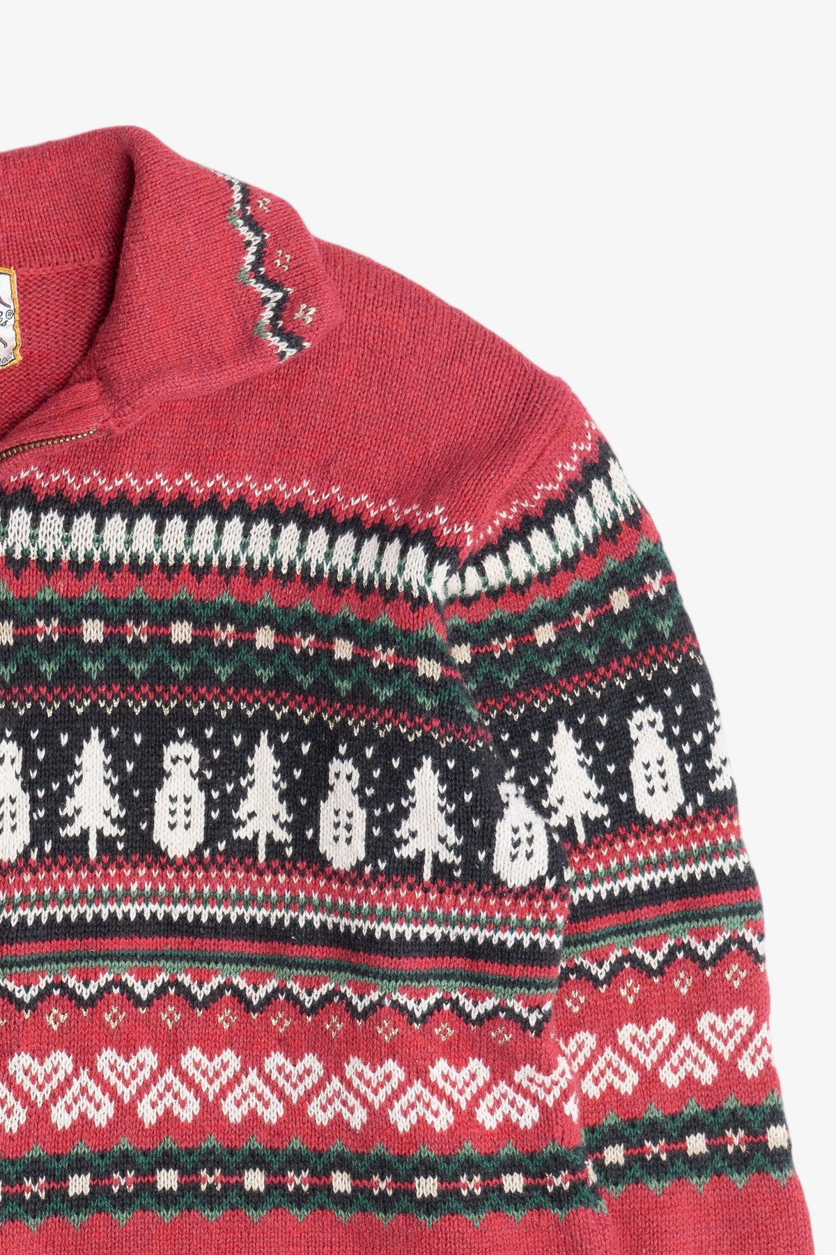 Vintage Snowmen Fair Isle Ugly Christmas Sweater (1990s)