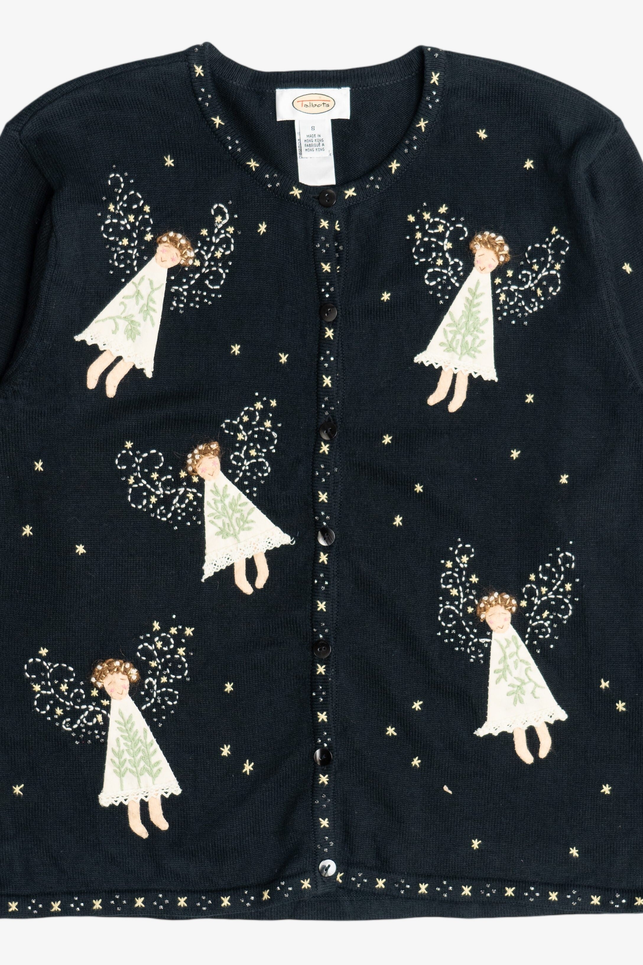 Vintage Delicate Angels Ugly Christmas Sweater (2000s)
