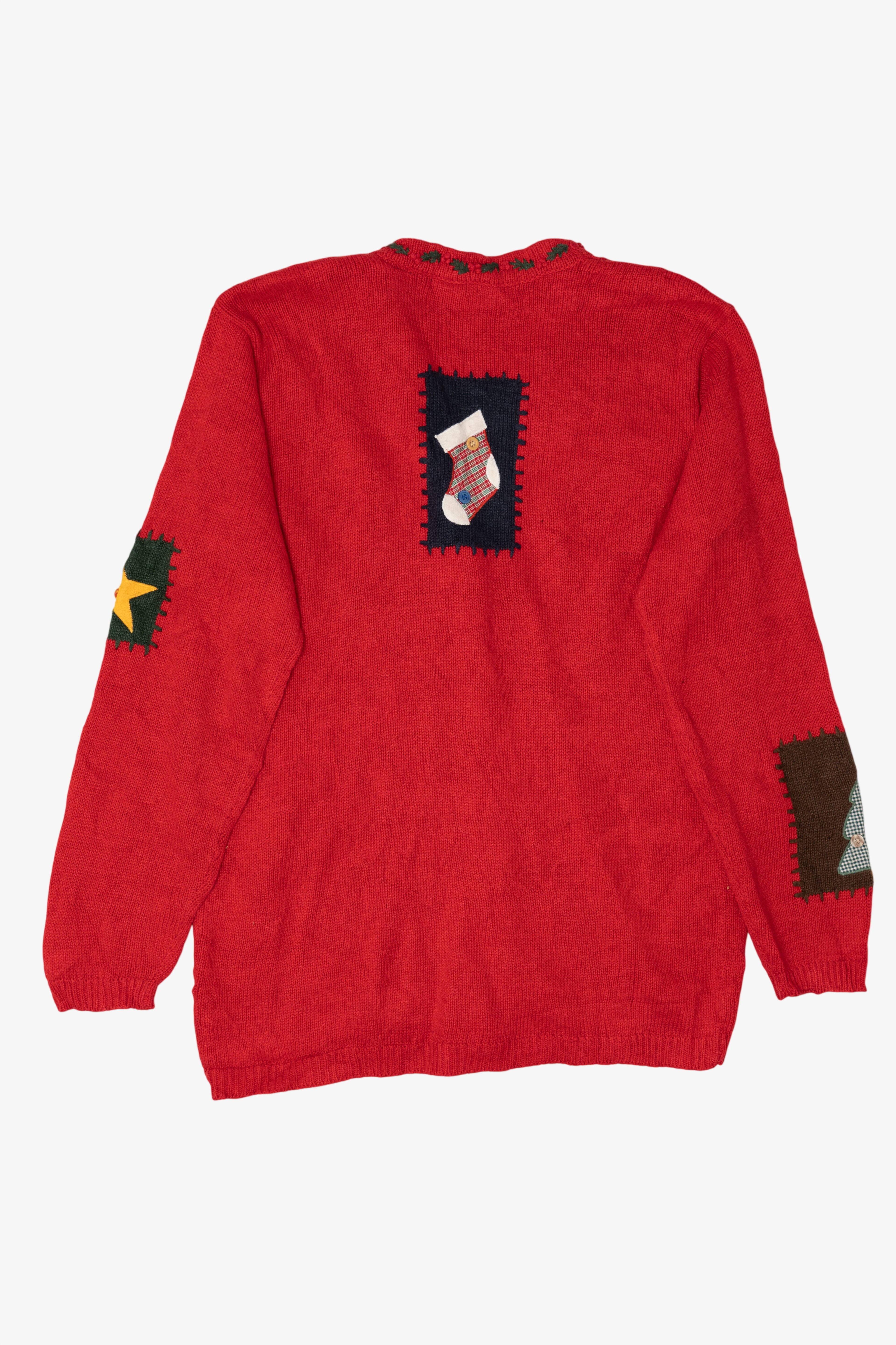 Vintage Red Karen Scott Ugly Christmas Cardigan (1990s)