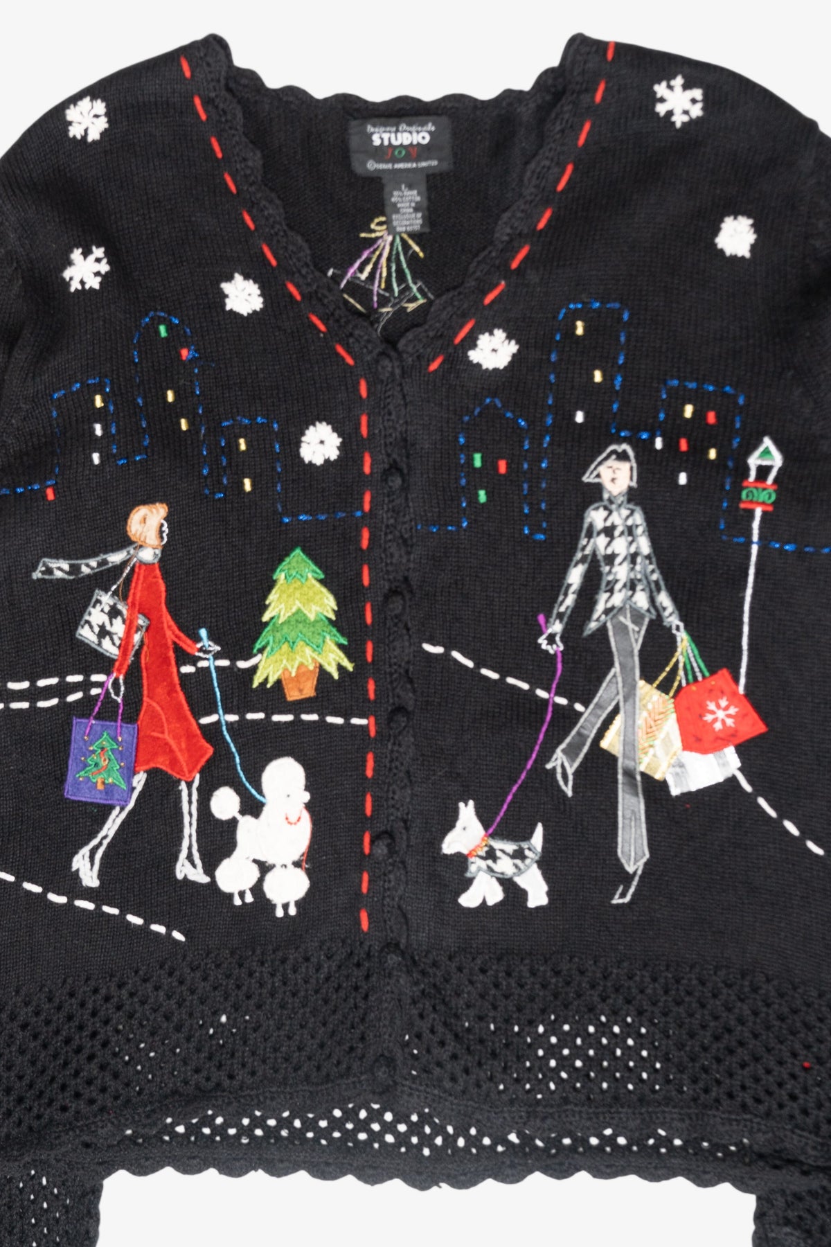 City Shopping Vintage Ugly Christmas Cardigan (2000s)