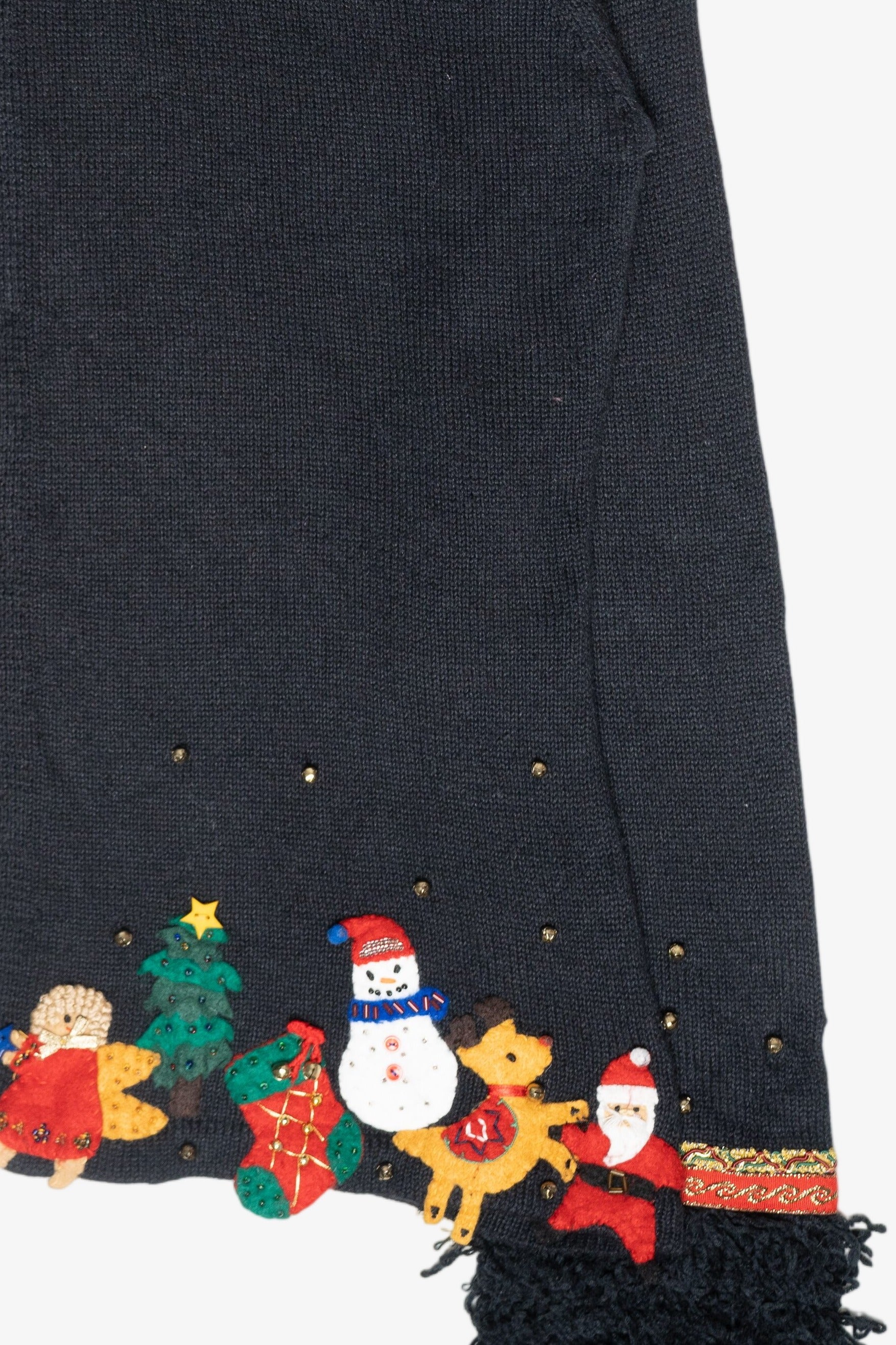 Icons Trim Vintage Ugly Christmas Cardigan (1990s)