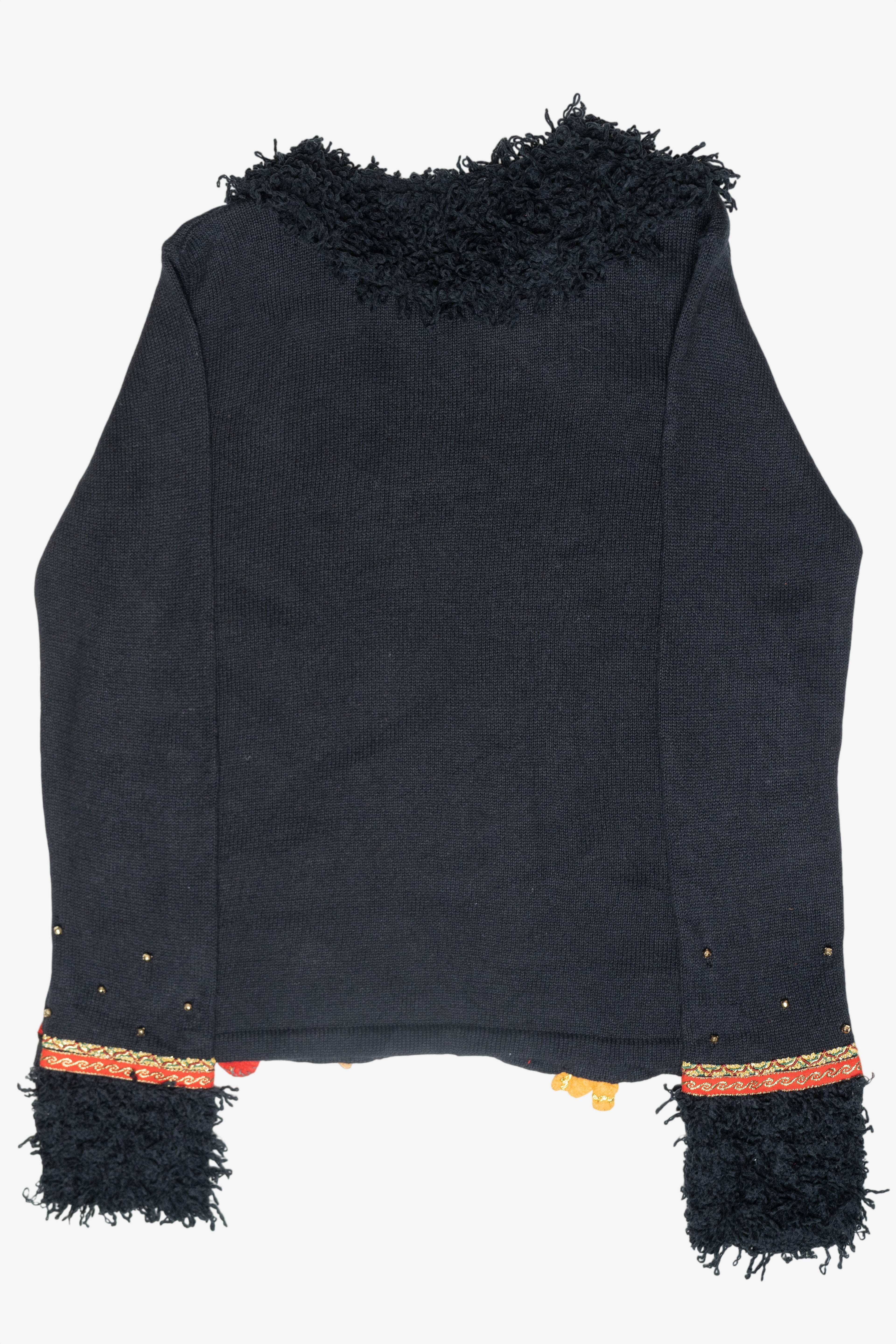 Icons Trim Vintage Ugly Christmas Cardigan (1990s)