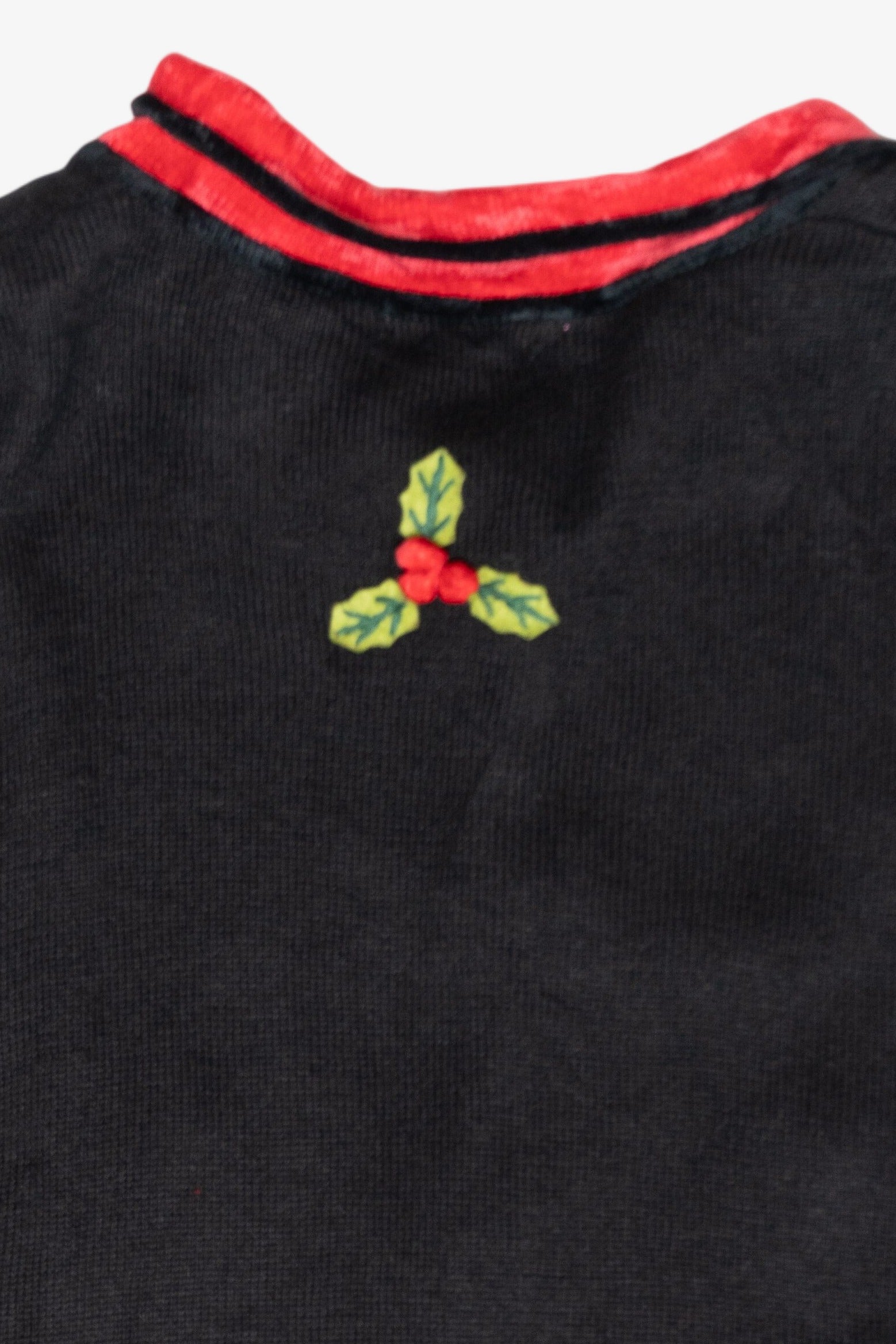 Cardinals Velvet Collar Vintage Ugly Christmas Cardigan (2000s)