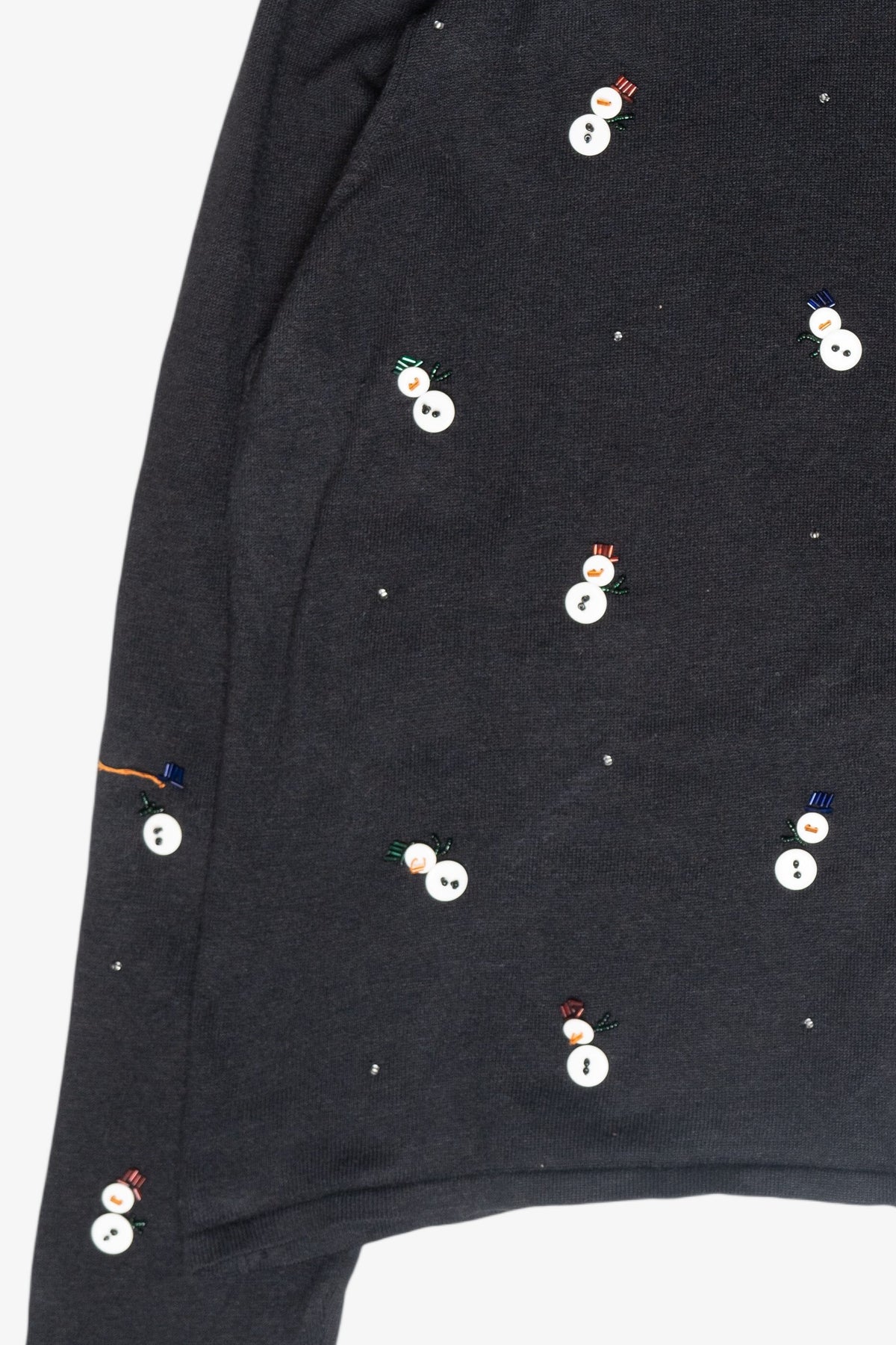 Mini Button Snowmen Vintage Ugly Christmas Cardigan (2000s)