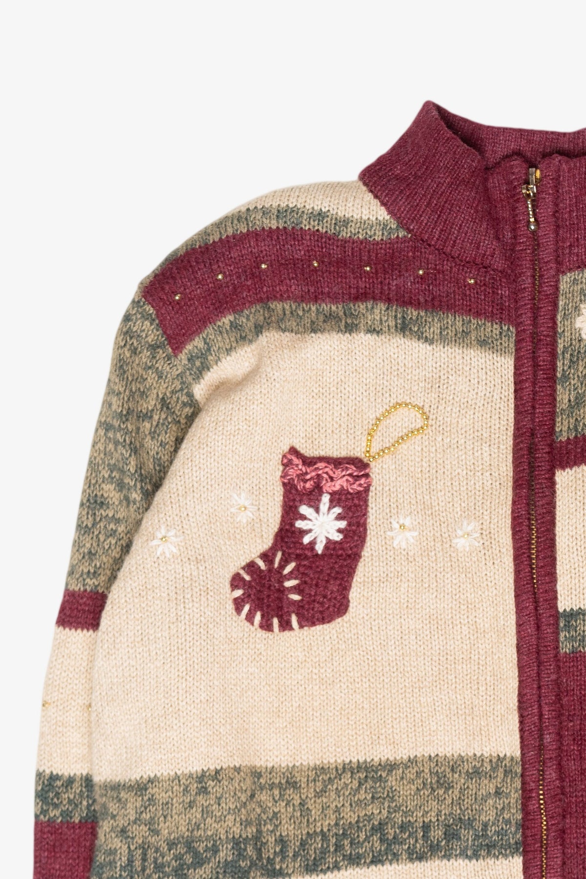 Stockings Vintage Ugly Christmas Cardigan (2000s)