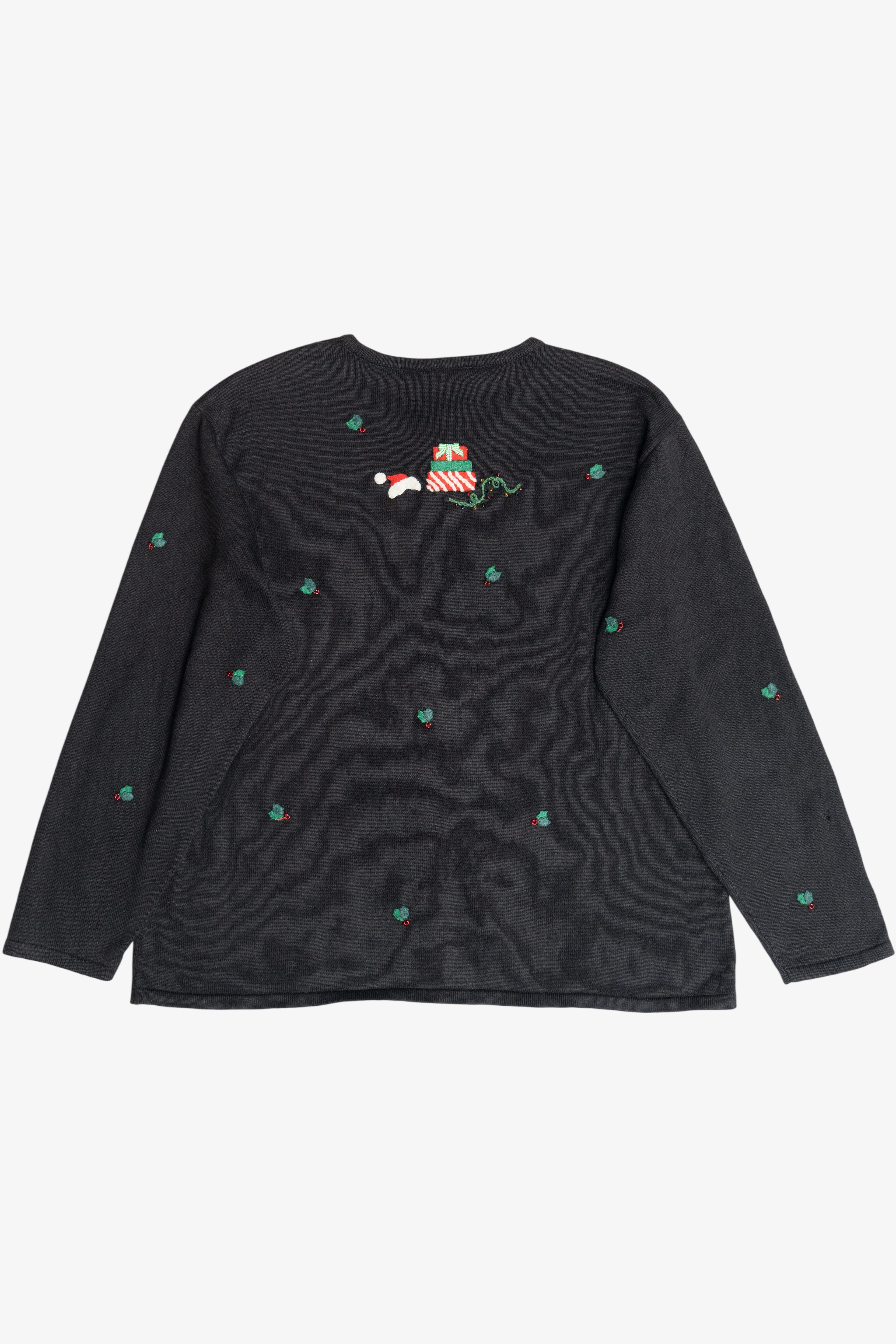 Vintage Talbots Santa Ugly Christmas Sweater (2000s)