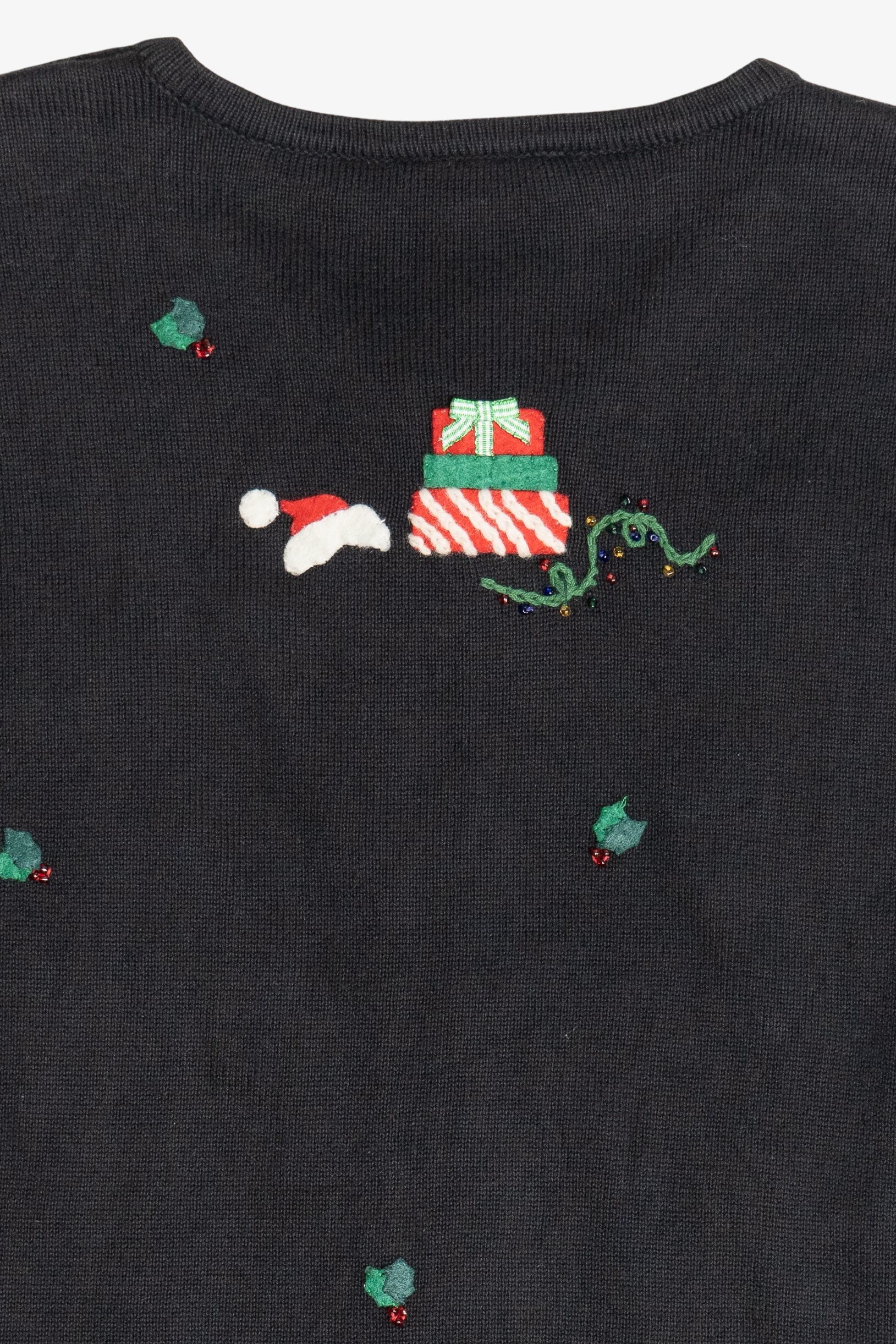 Vintage Talbots Santa Ugly Christmas Sweater (2000s)