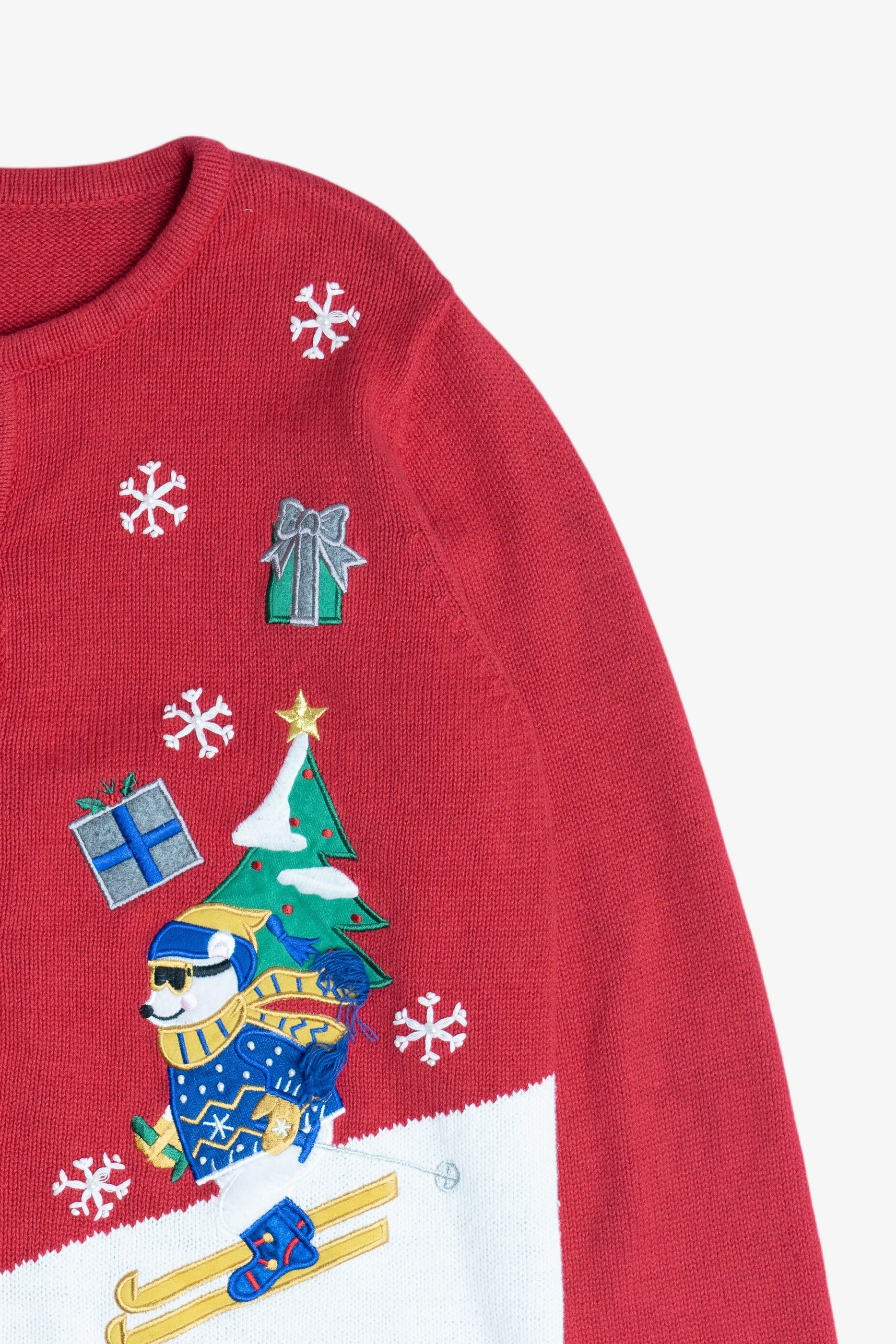 Vintage Polar Bears Ugly Christmas Cardigan Sweater (1990s)