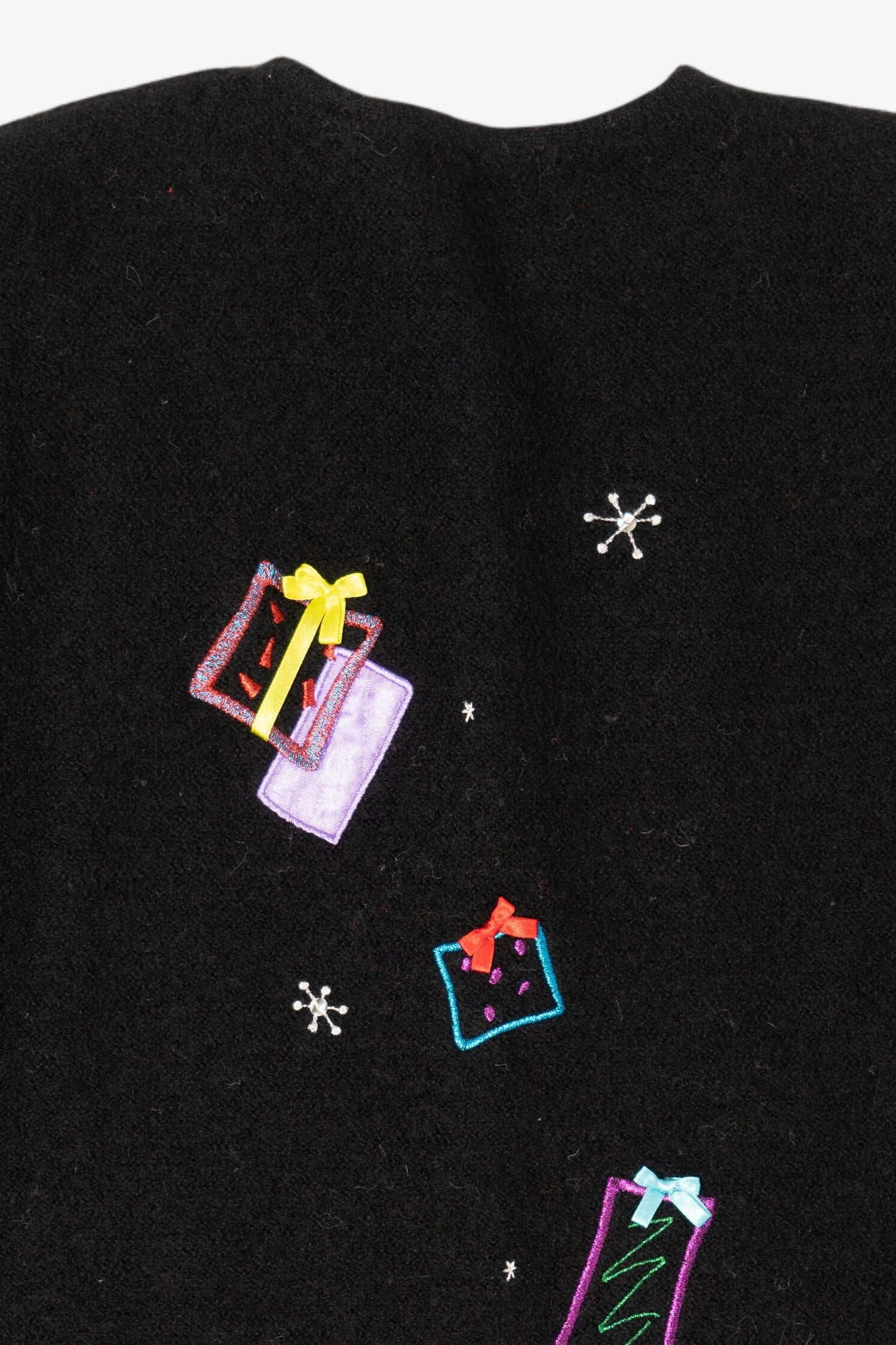 Vintage Black Karen Scott Presents Ugly Christmas Cardigan (2000s)
