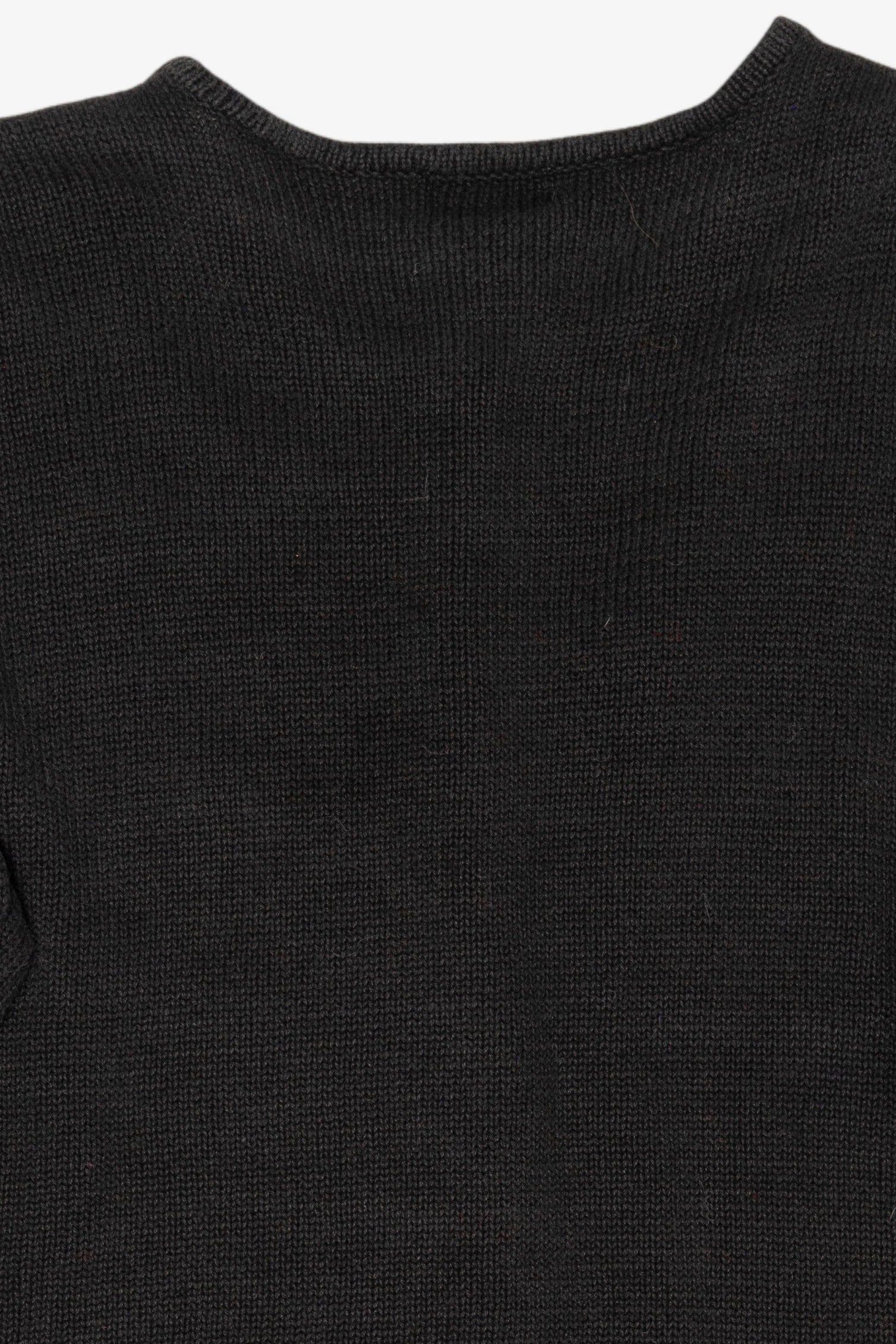 Vintage Black VJ Women Bows Ugly Christmas Pullover (1990s)