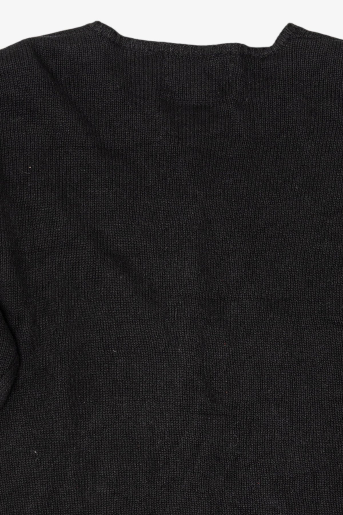 Vintage Black Marisa Christina Snowmen Ugly Christmas Cardigan (2000s)