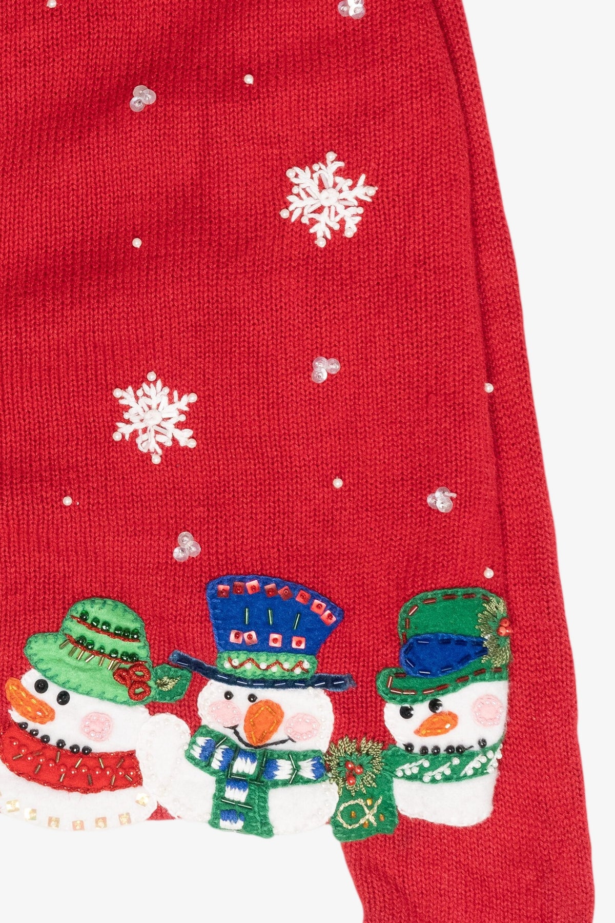 Sweet Snowmen Vintage Ugly Christmas Cardigan (2000s)
