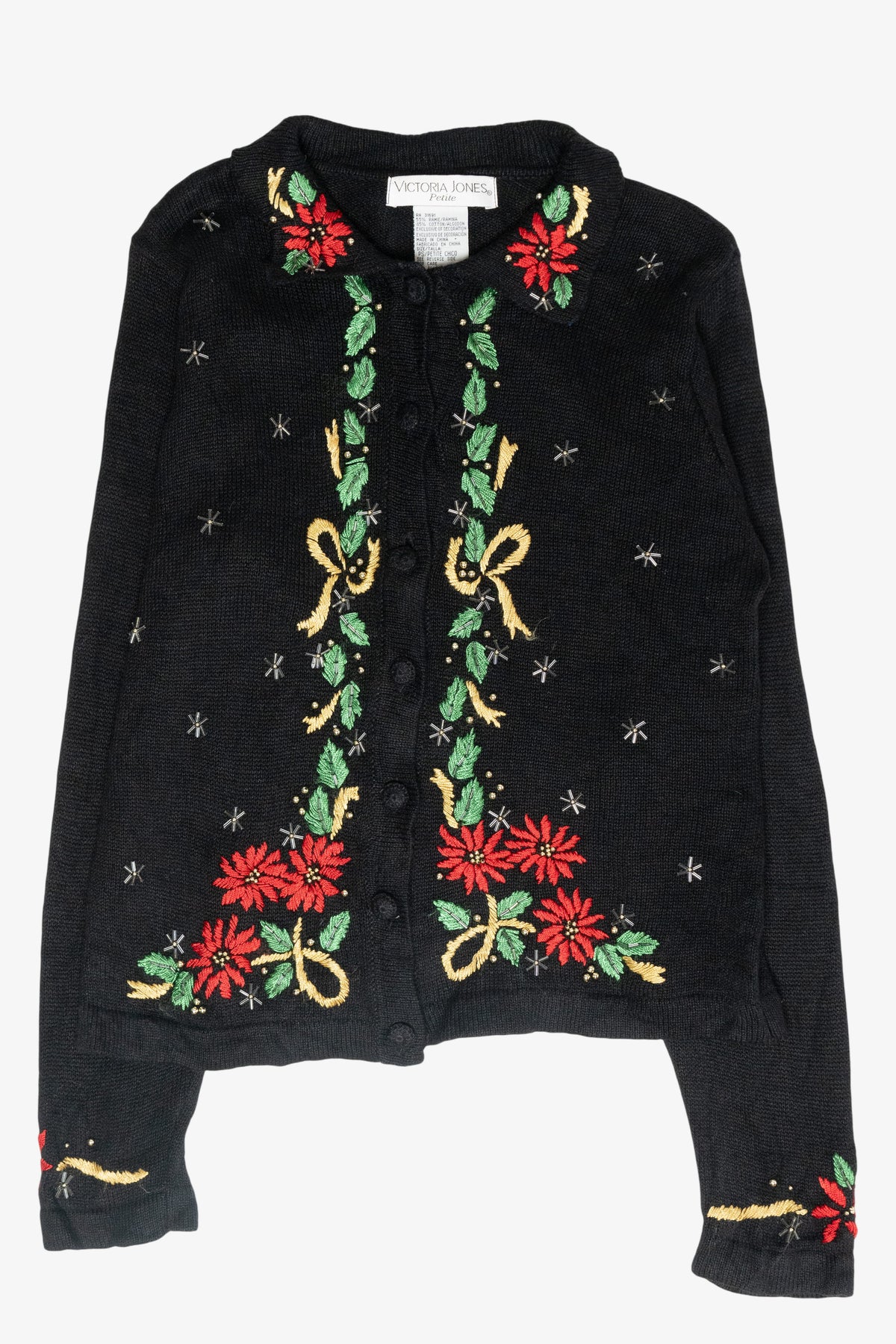 Holly Vintage Ugly Christmas Cardigan (2000s)