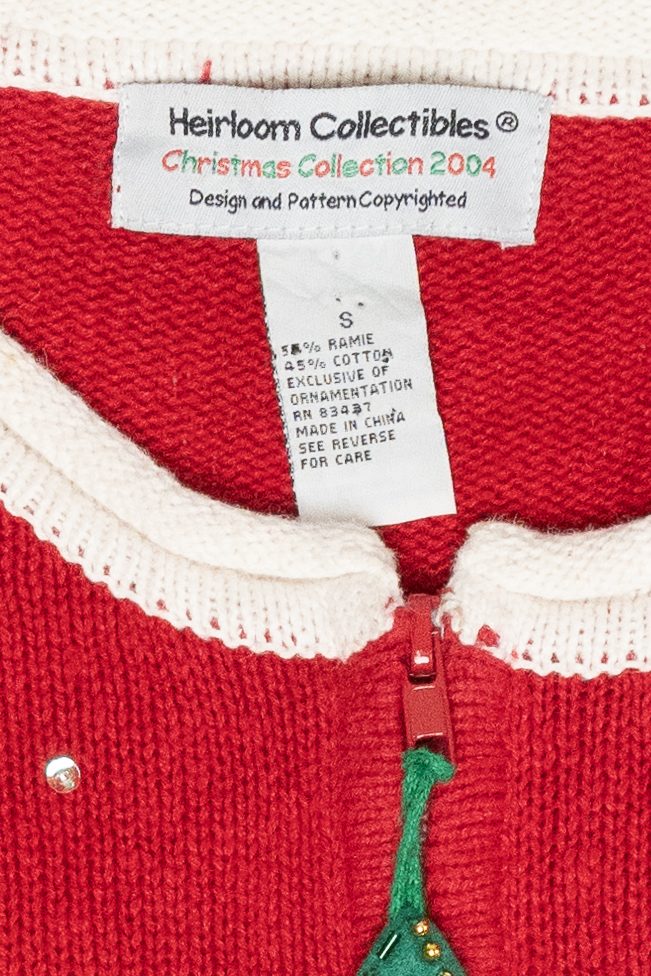 Silly Snowmen Vintage Ugly Christmas Cardigan (2000s)