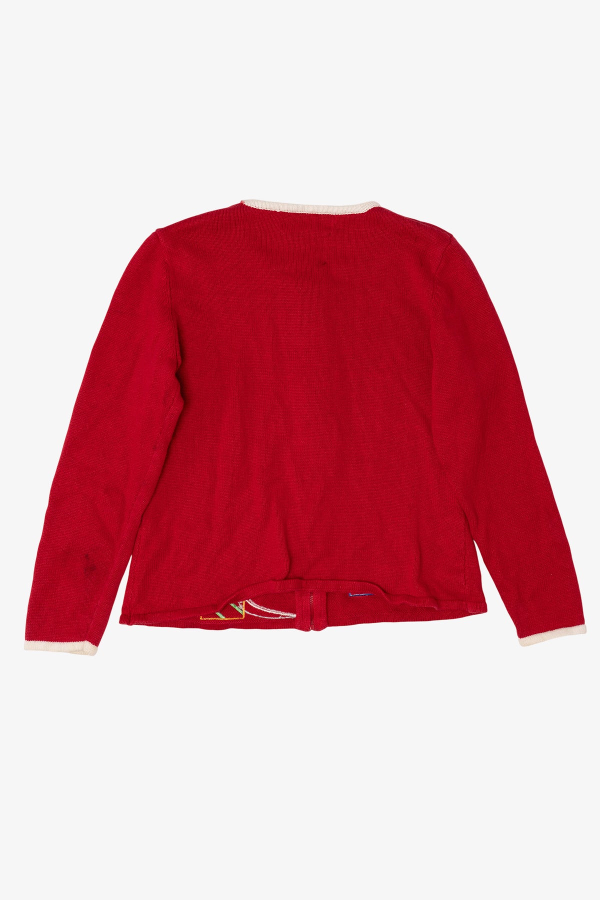 Vintage Red Tiara International Snowmen Ugly Christmas Cardigan (2000s)