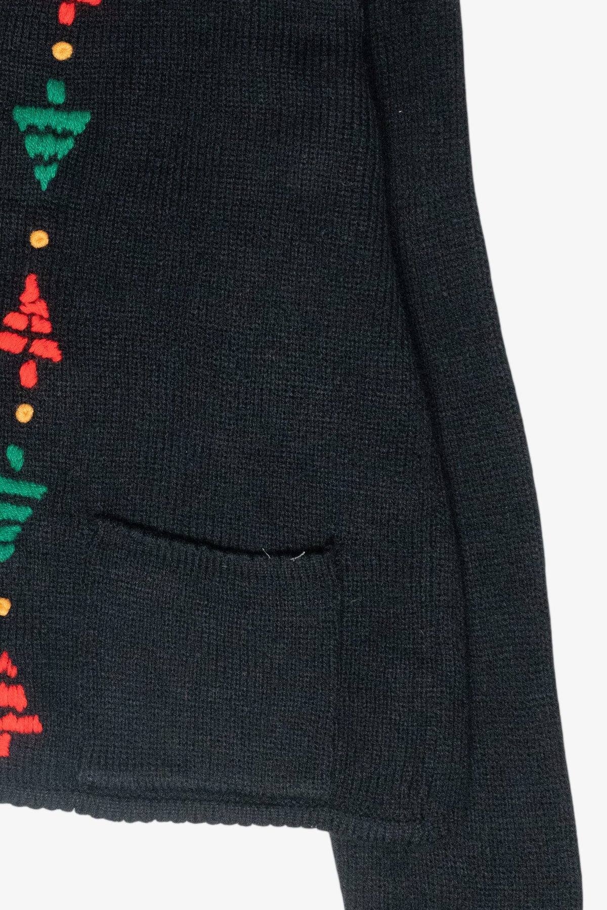 Cute Trees Vintage Ugly Christmas Cardigan (1980s)