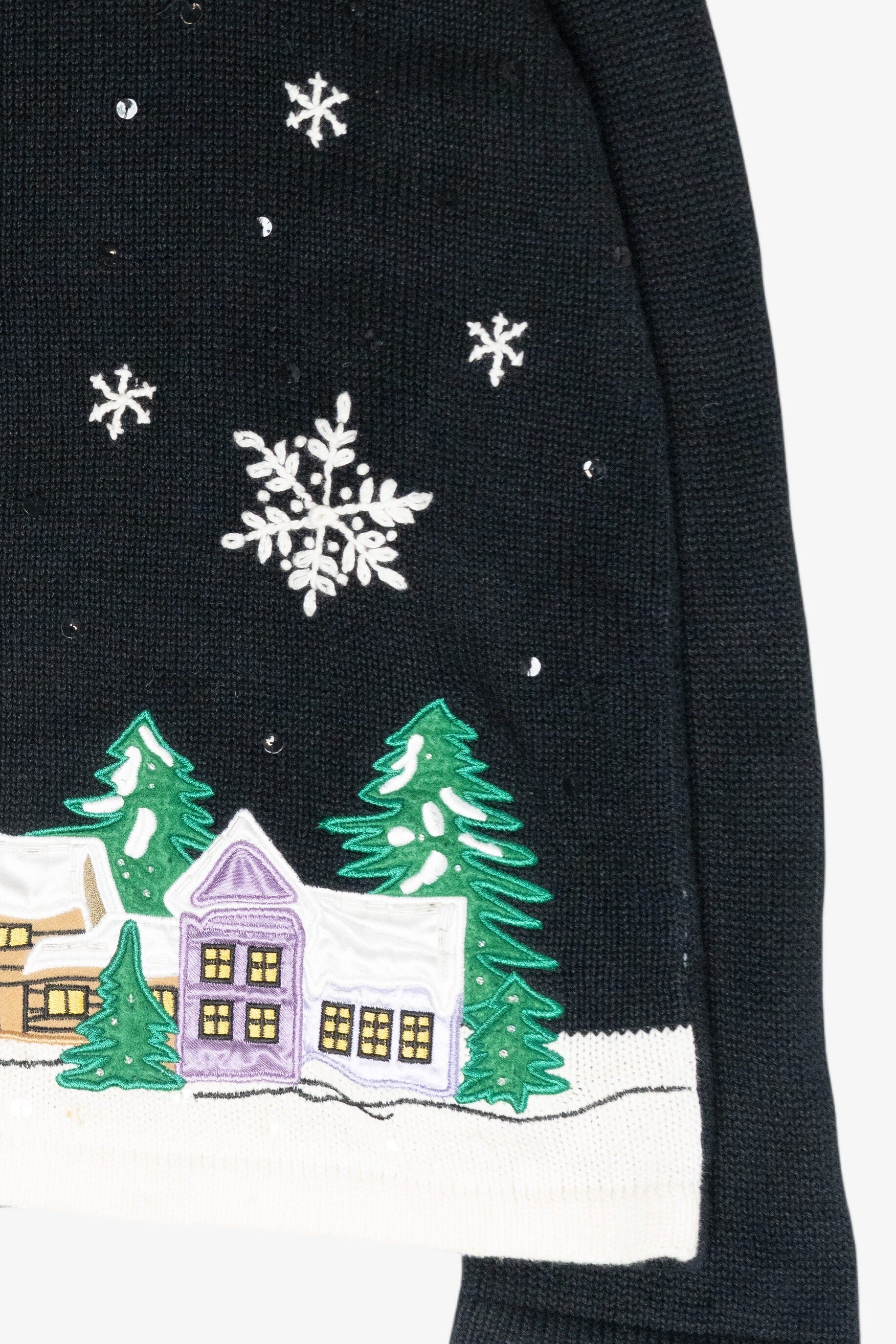 Winter Village Vintage Ugly Christmas Sweater (2000s)