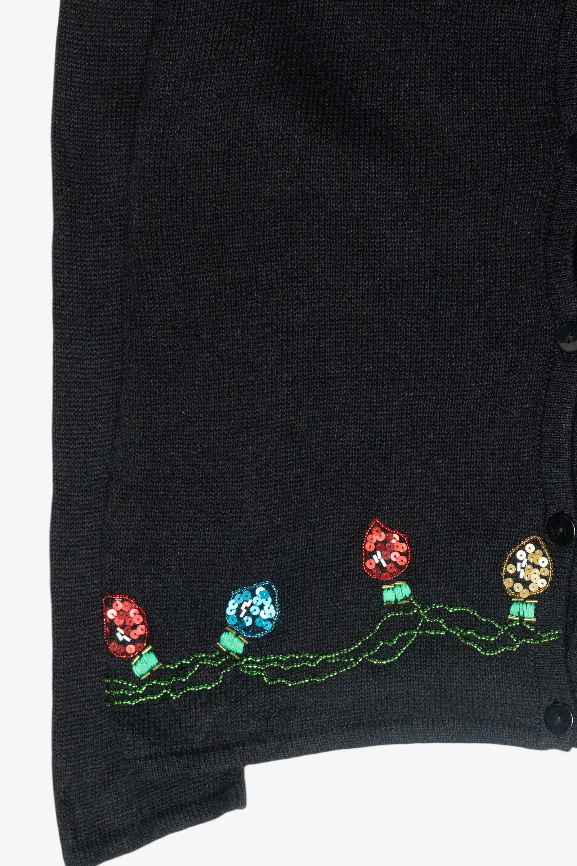 String Lights Vintage Ugly Christmas Sweater (2000s)
