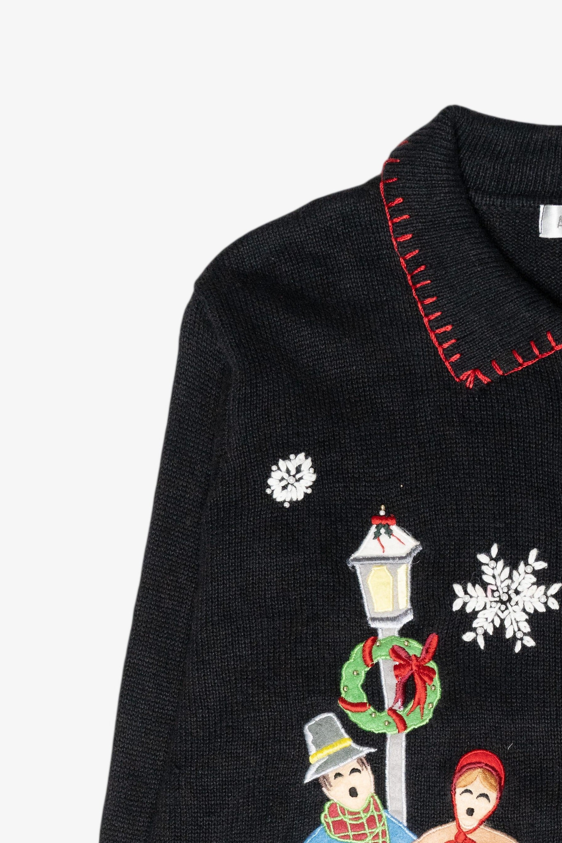 Carolers Vintage Ugly Christmas Cardigan (2000s)