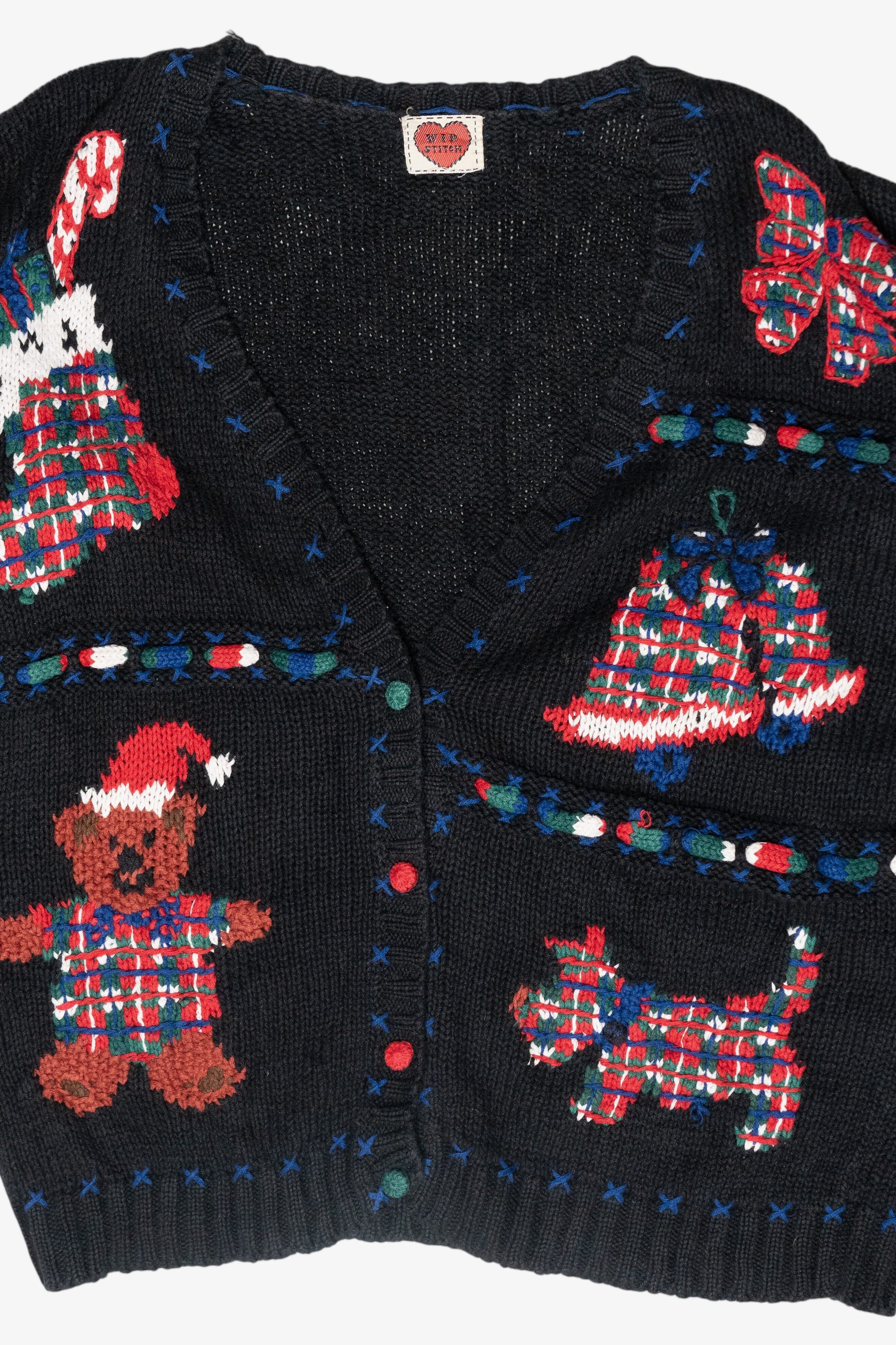 Bears Handmade Vintage Ugly Christmas Sweater (1980s)