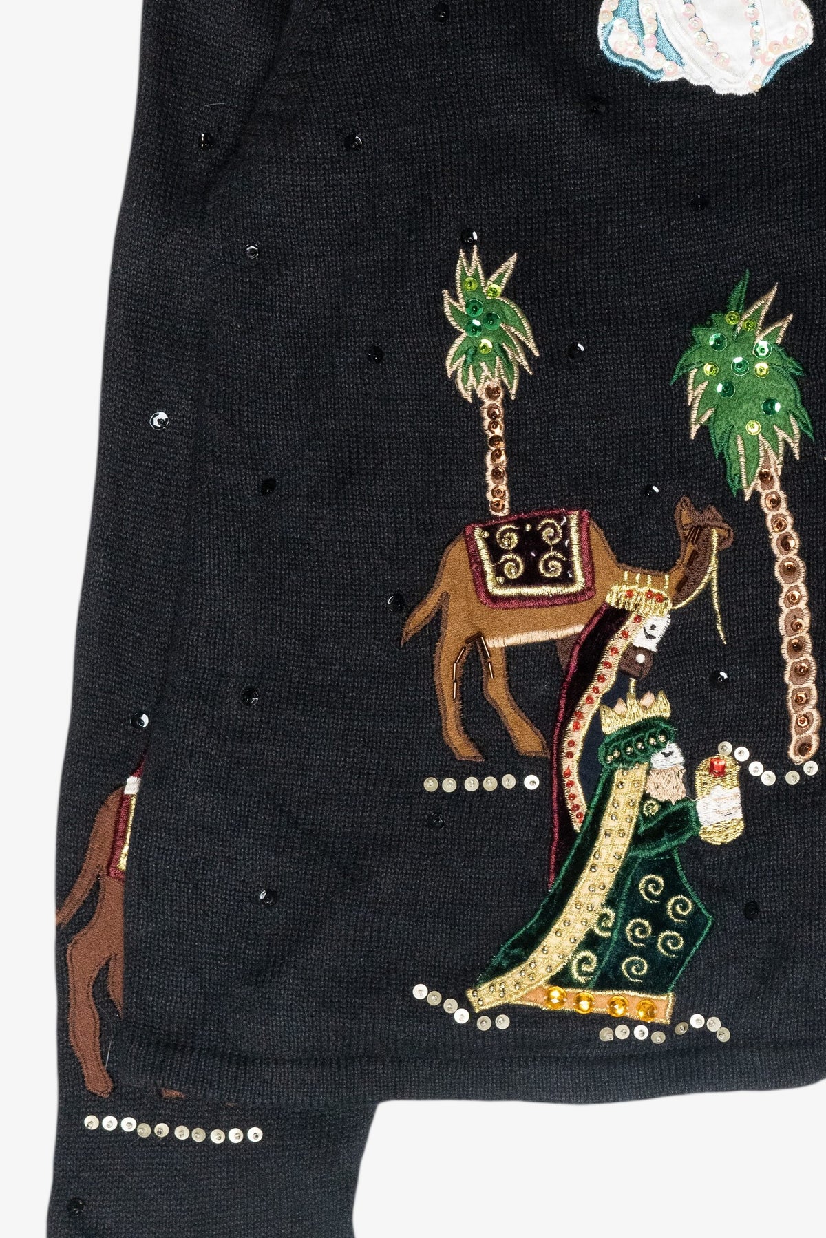 Nativity Scene Vintage Ugly Christmas Sweater (2000s)