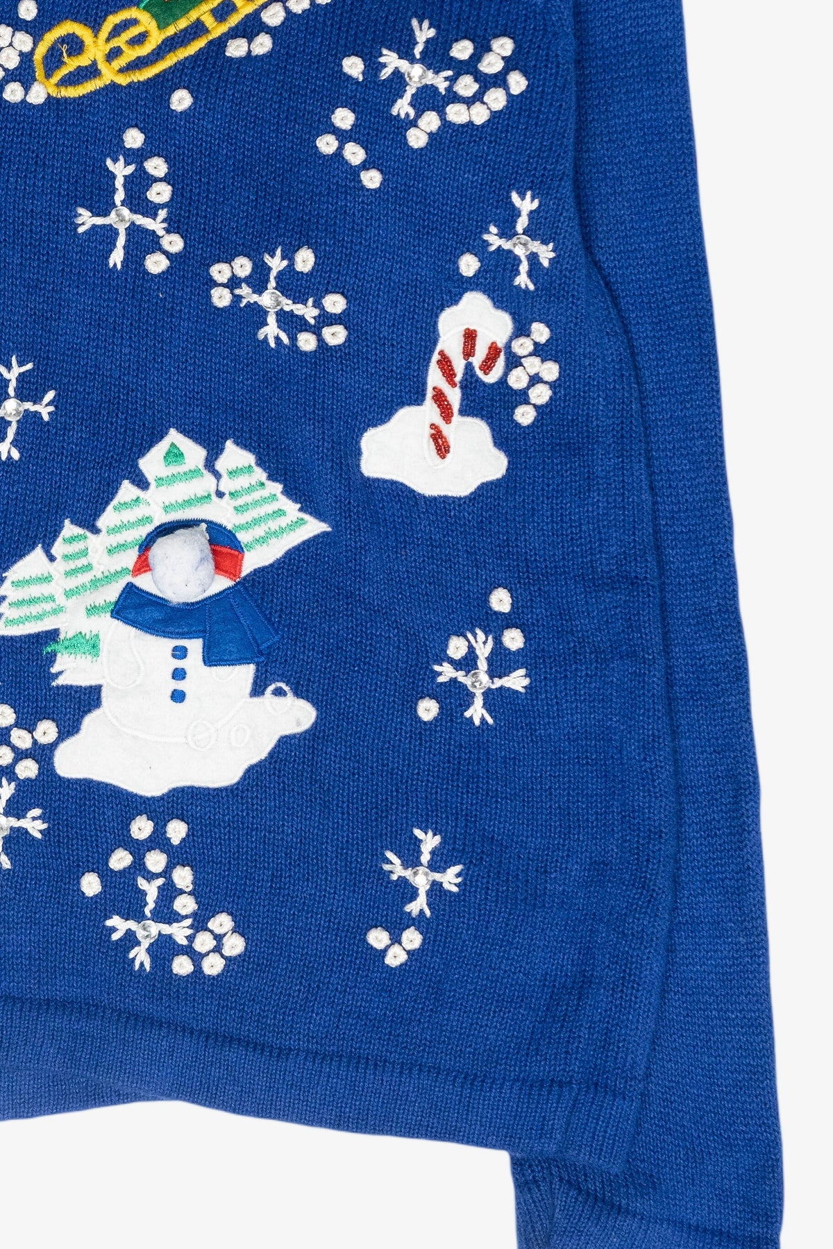 Skiing Santa Vintage Ugly Christmas Sweater (2000s)