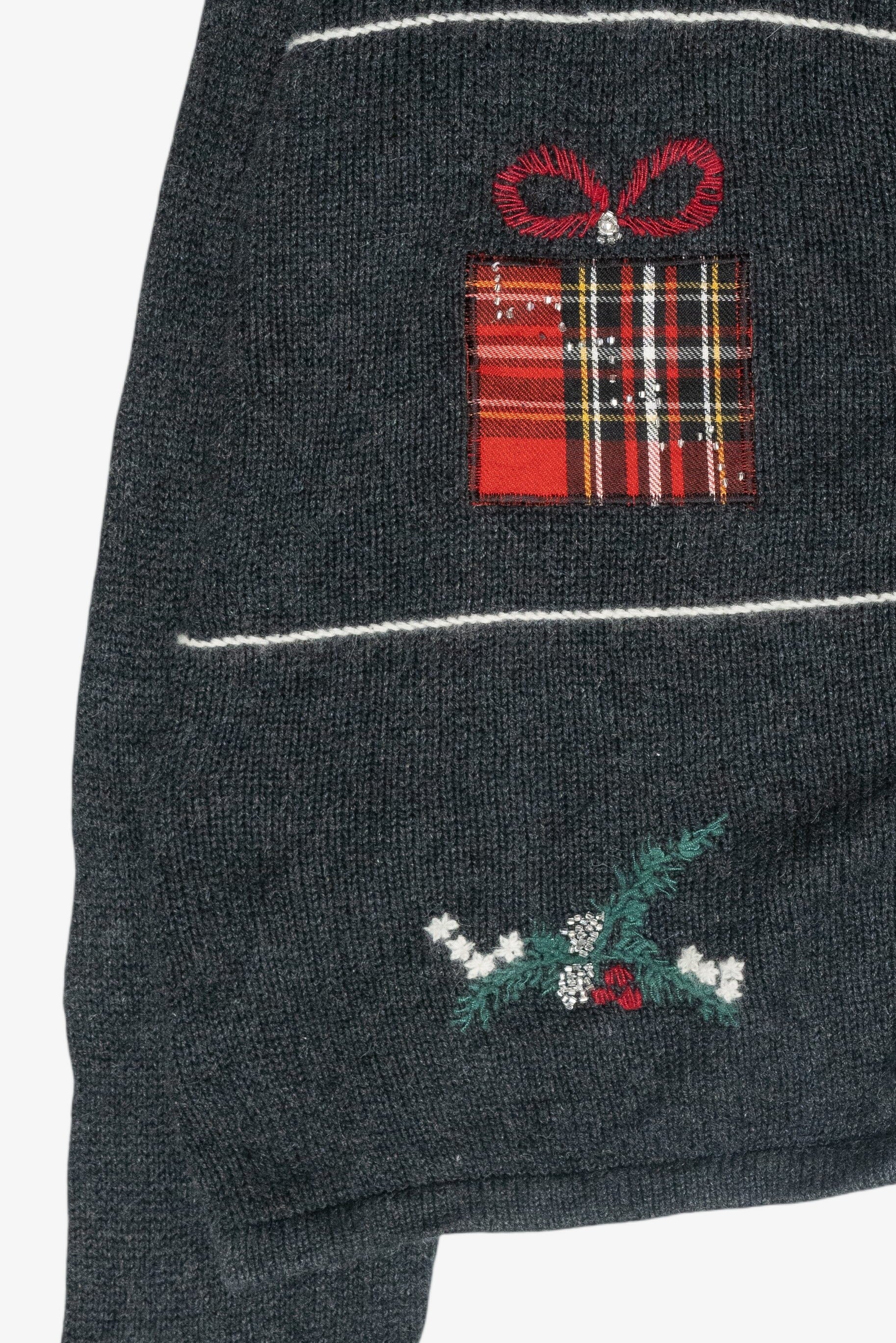 Cozy Candlelight Vintage Ugly Christmas Sweater (1990s)
