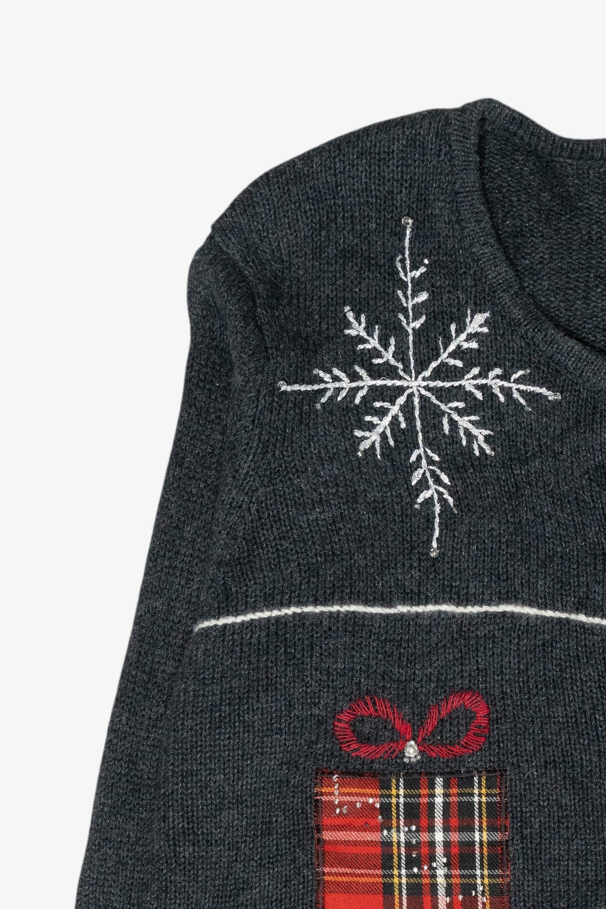 Cozy Candlelight Vintage Ugly Christmas Sweater (1990s)
