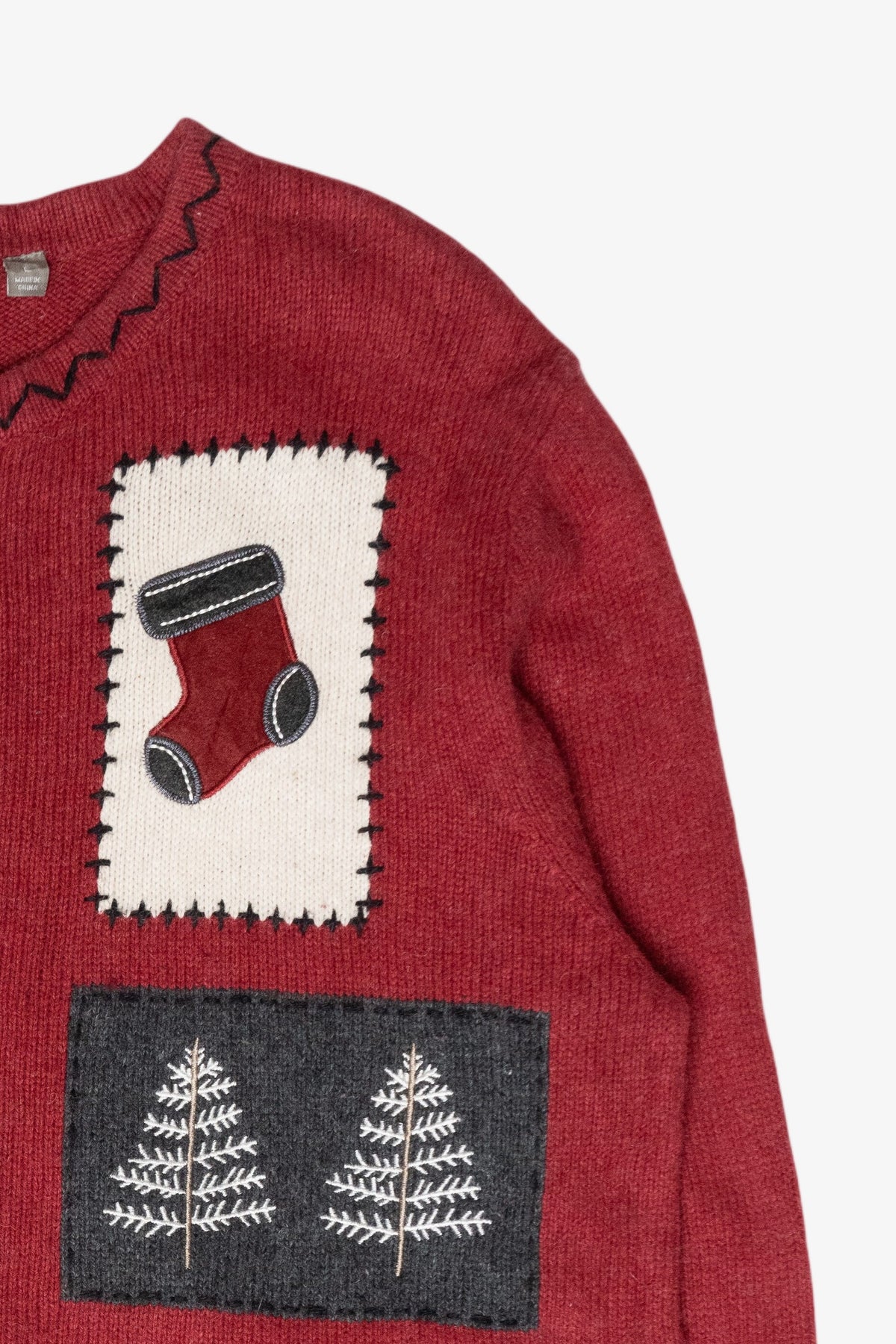 Cozy Snowmen Vintage Ugly Christmas Zip Cardigan (2000s)