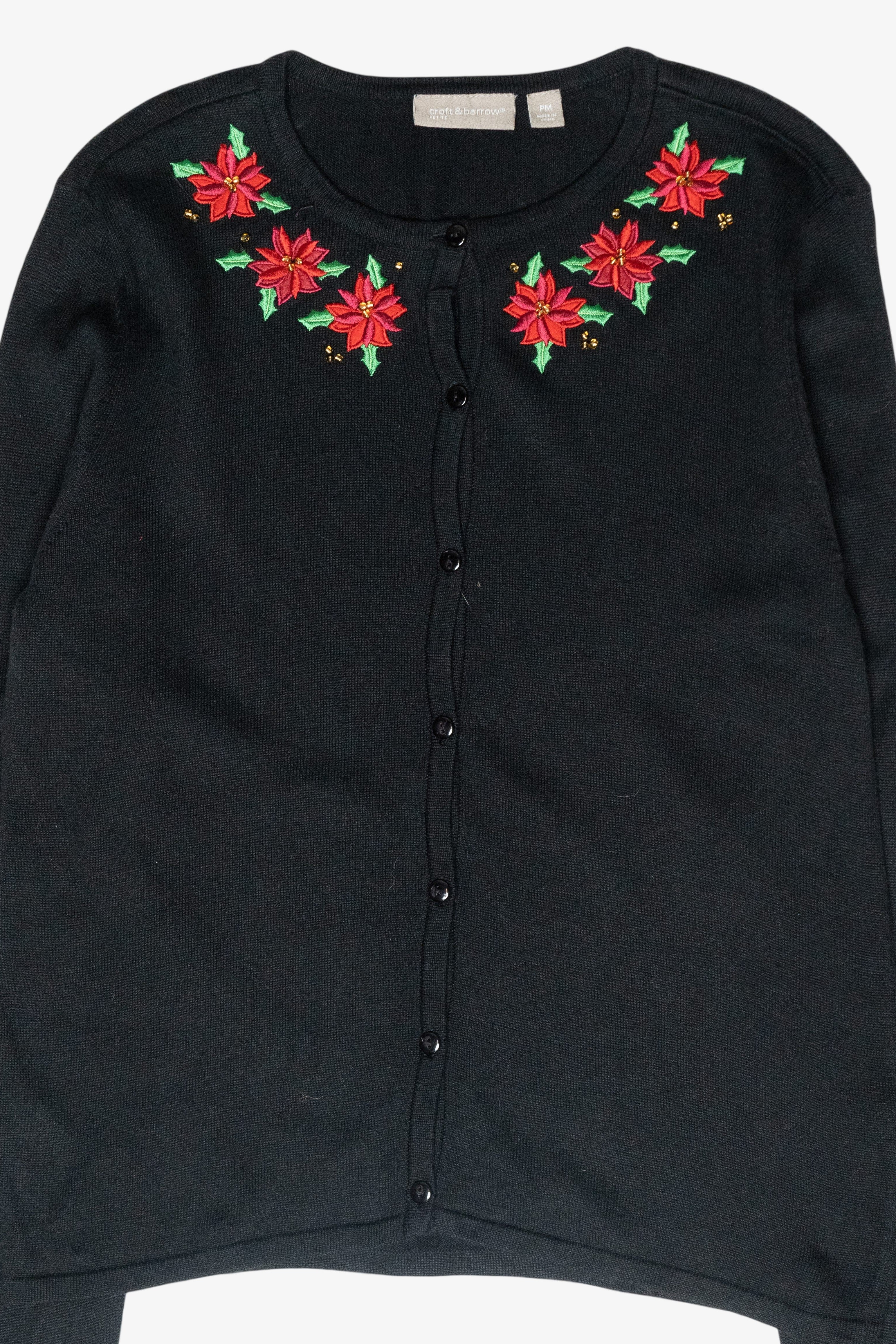 Holly Collar Vintage Ugly Christmas Sweater (2000s)