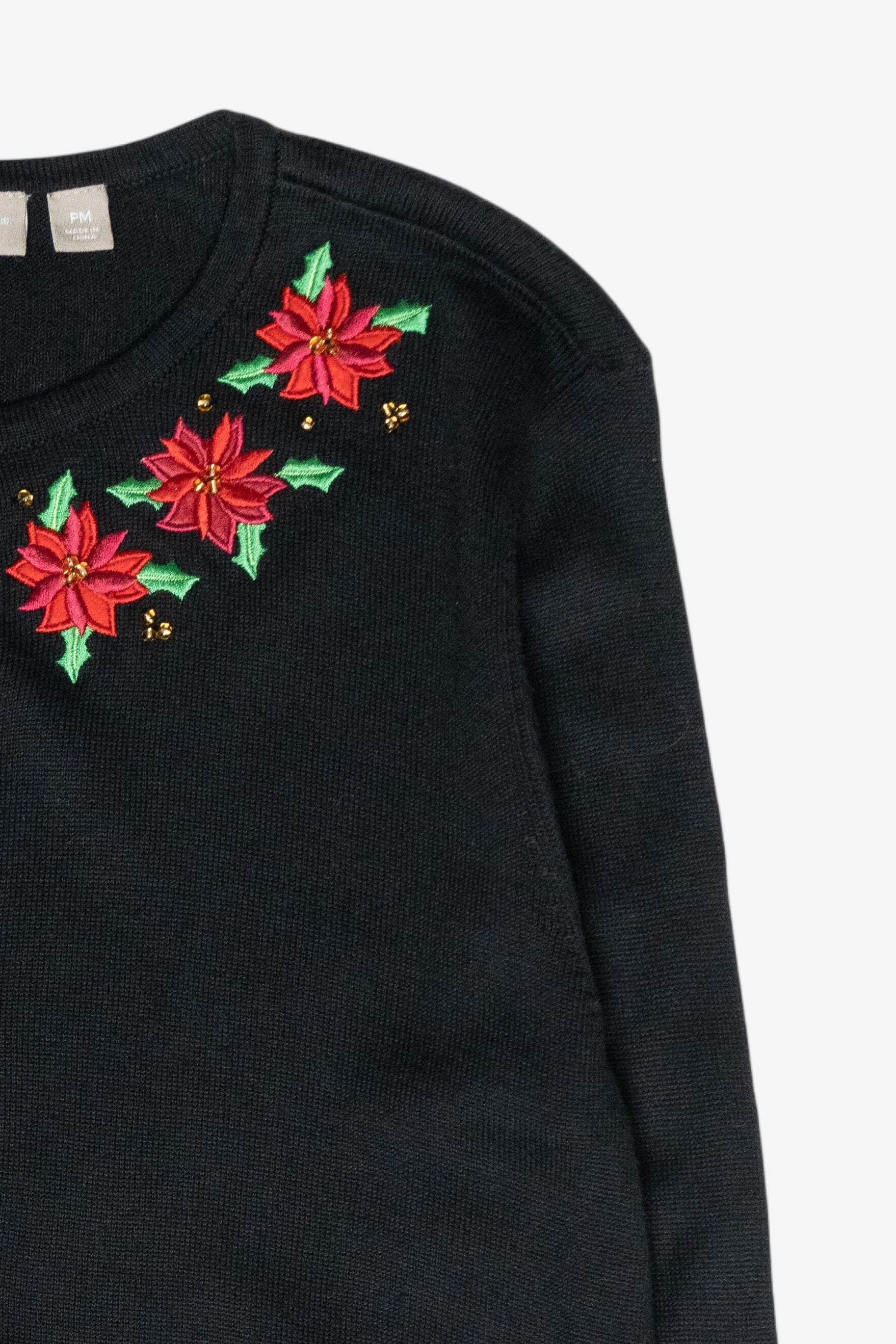 Holly Collar Vintage Ugly Christmas Sweater (2000s)