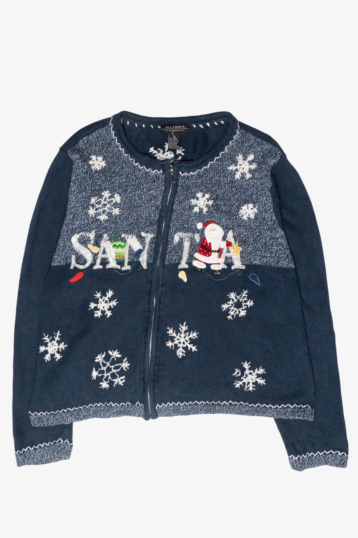 Santa Vintage Ugly Christmas Cardigan (2000s)