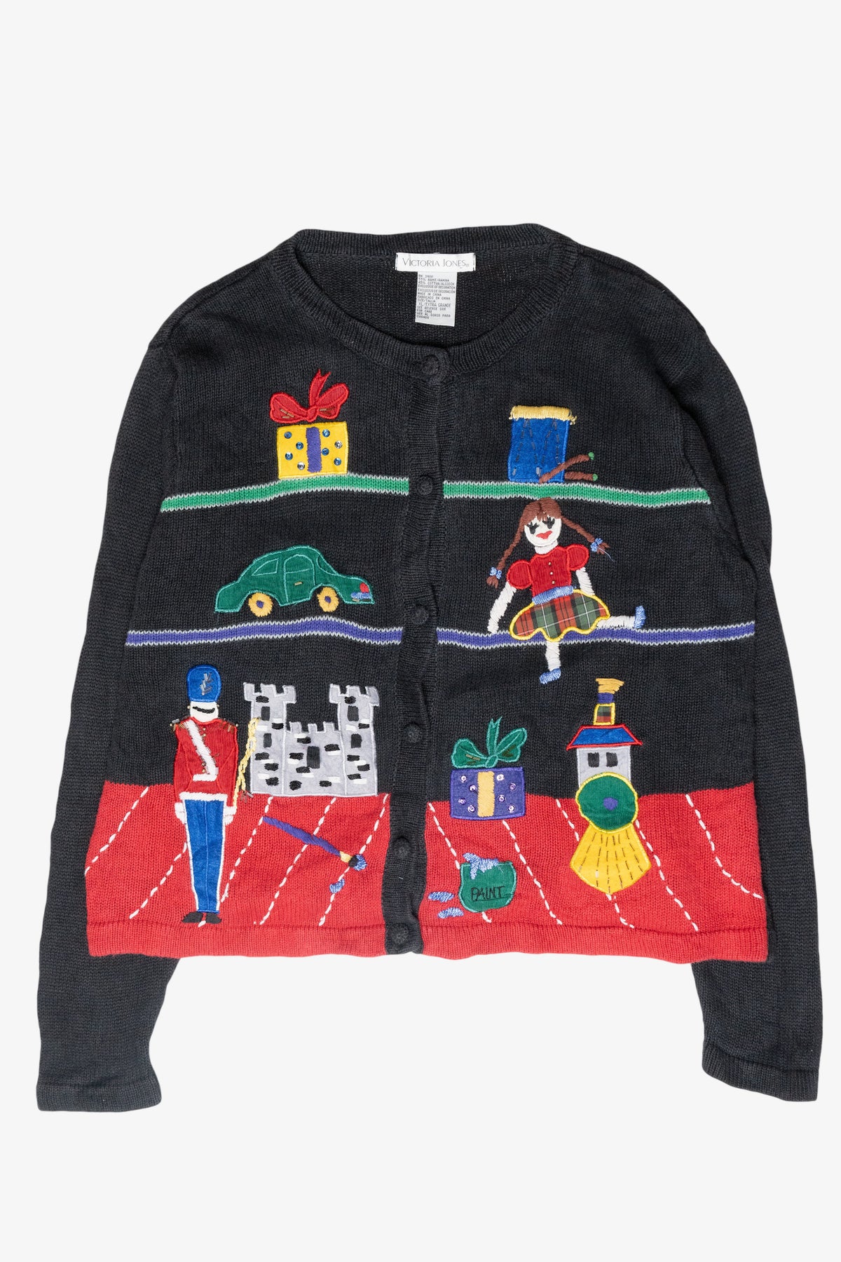 Holiday Toys Vintage Ugly Christmas Cardigan (2000s)