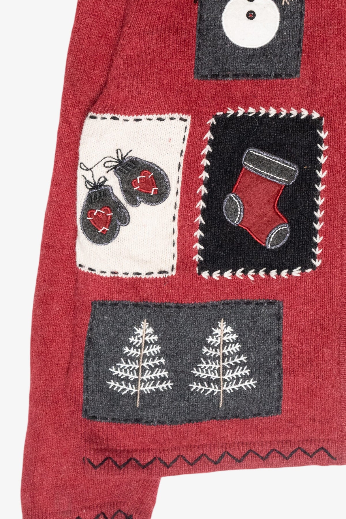 Cozy Snowman Vintage Ugly Christmas Cardigan (2000s)