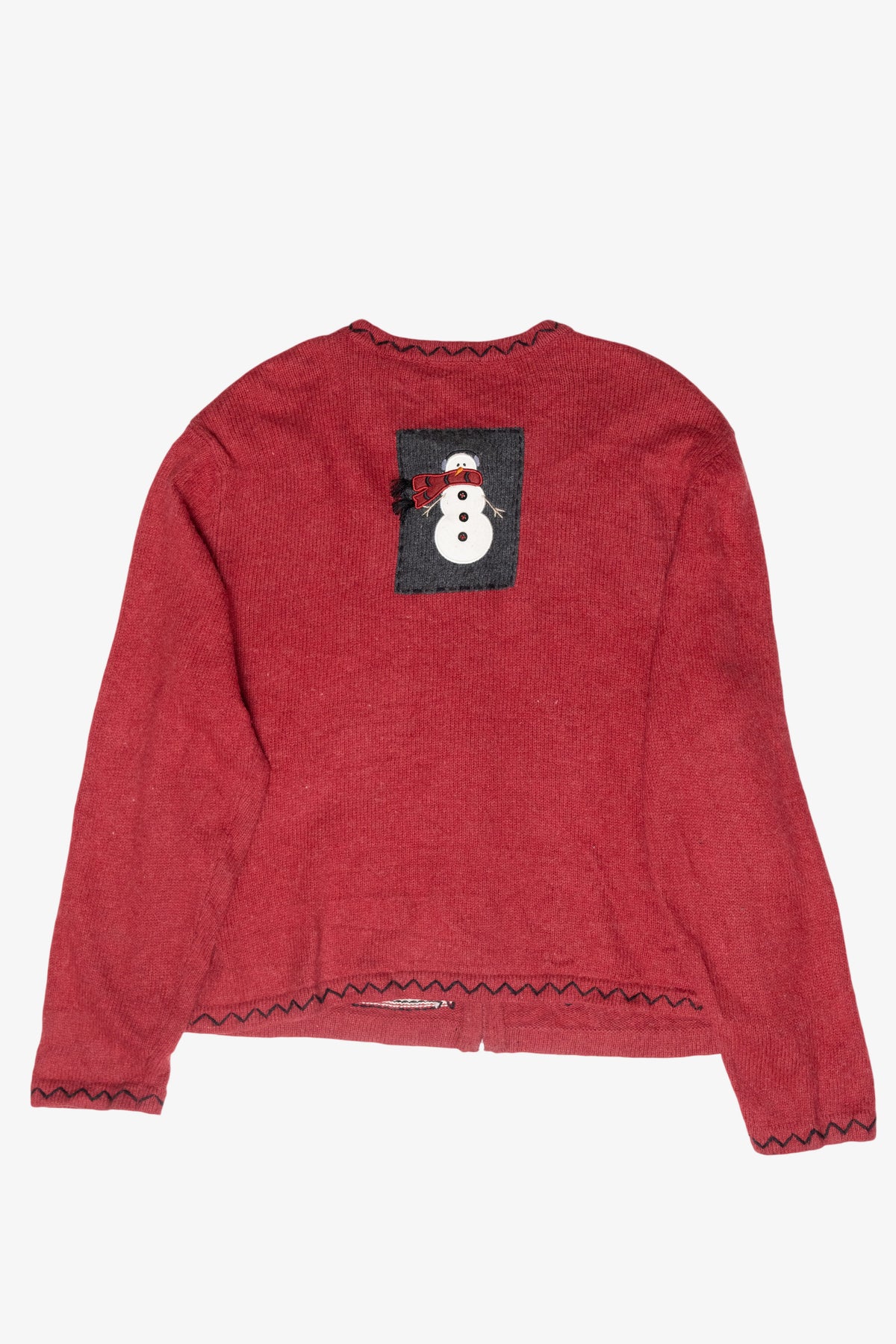 Cozy Snowman Vintage Ugly Christmas Cardigan (2000s)