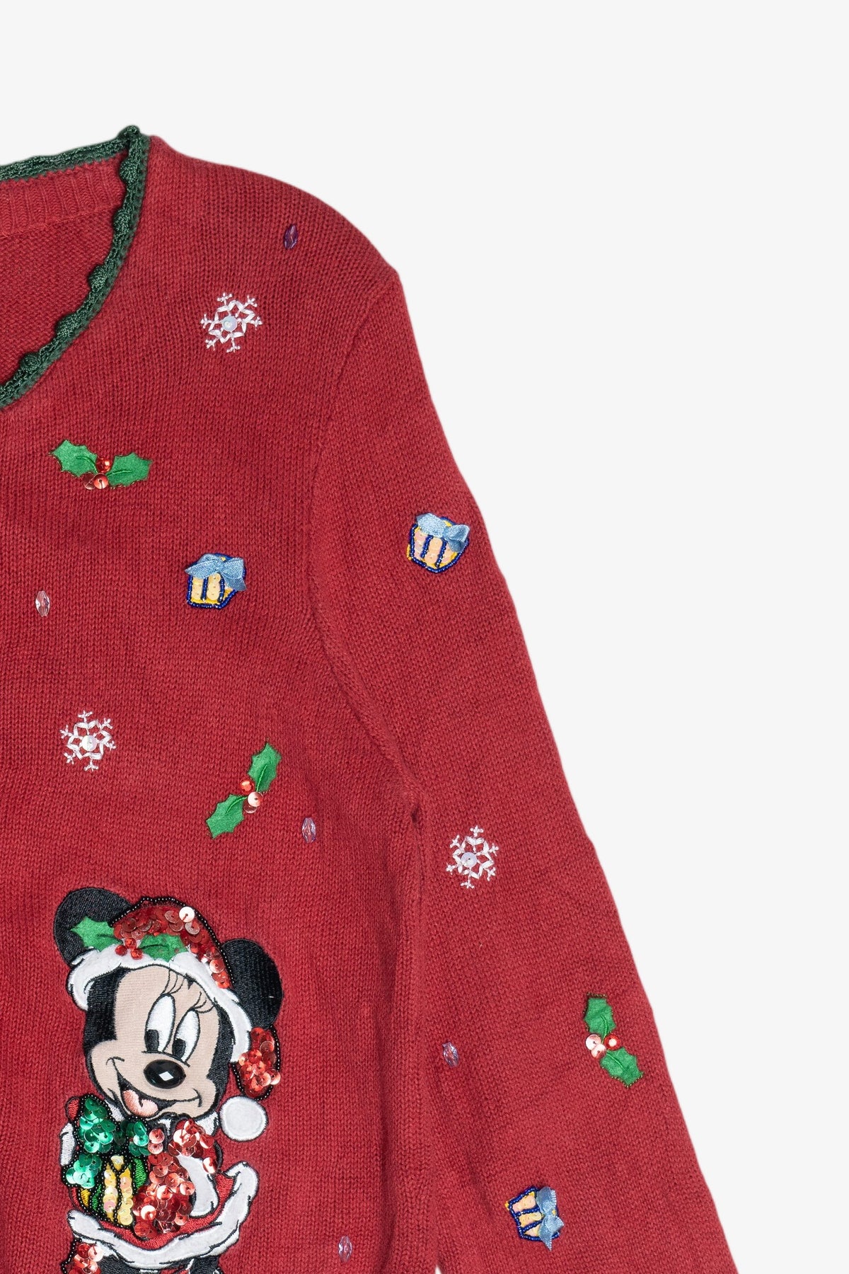 Vintage Mickey & Minnie Mouse Walt Disney World Ugly Christmas Sweater (2000s)