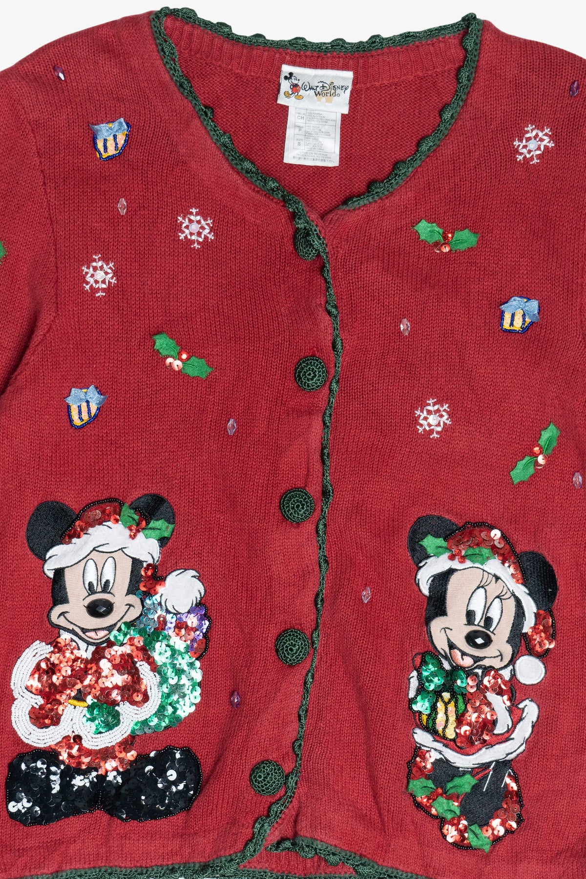 Vintage Mickey & Minnie Mouse Walt Disney World Ugly Christmas Sweater (2000s)