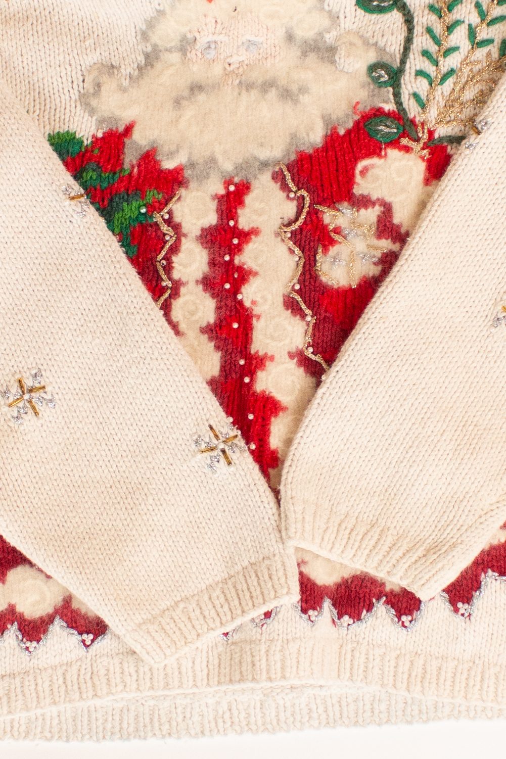 Vintage Talbots Santa Christmas Sweater (1990s)