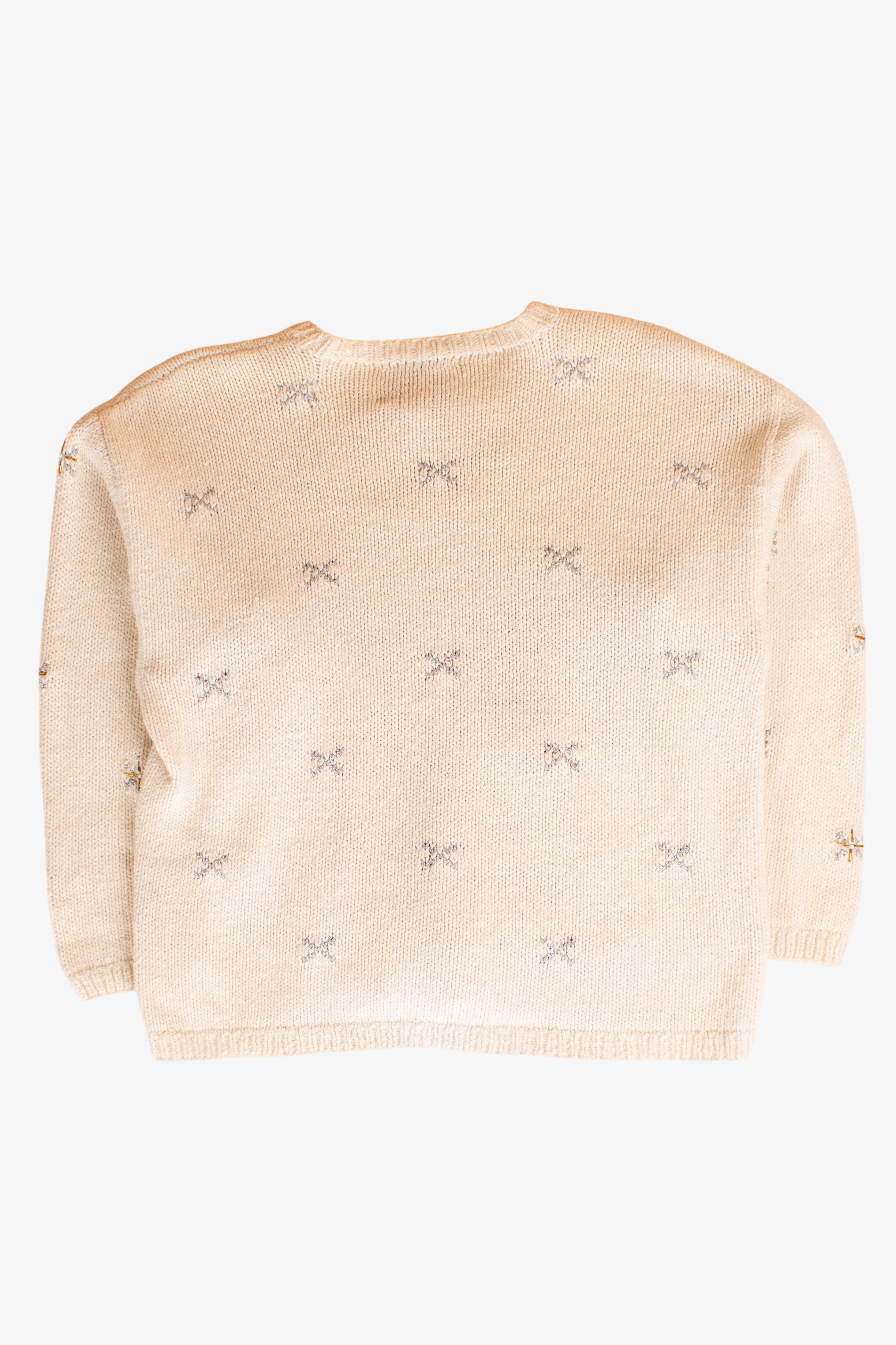 Vintage Talbots Santa Christmas Sweater (1990s)