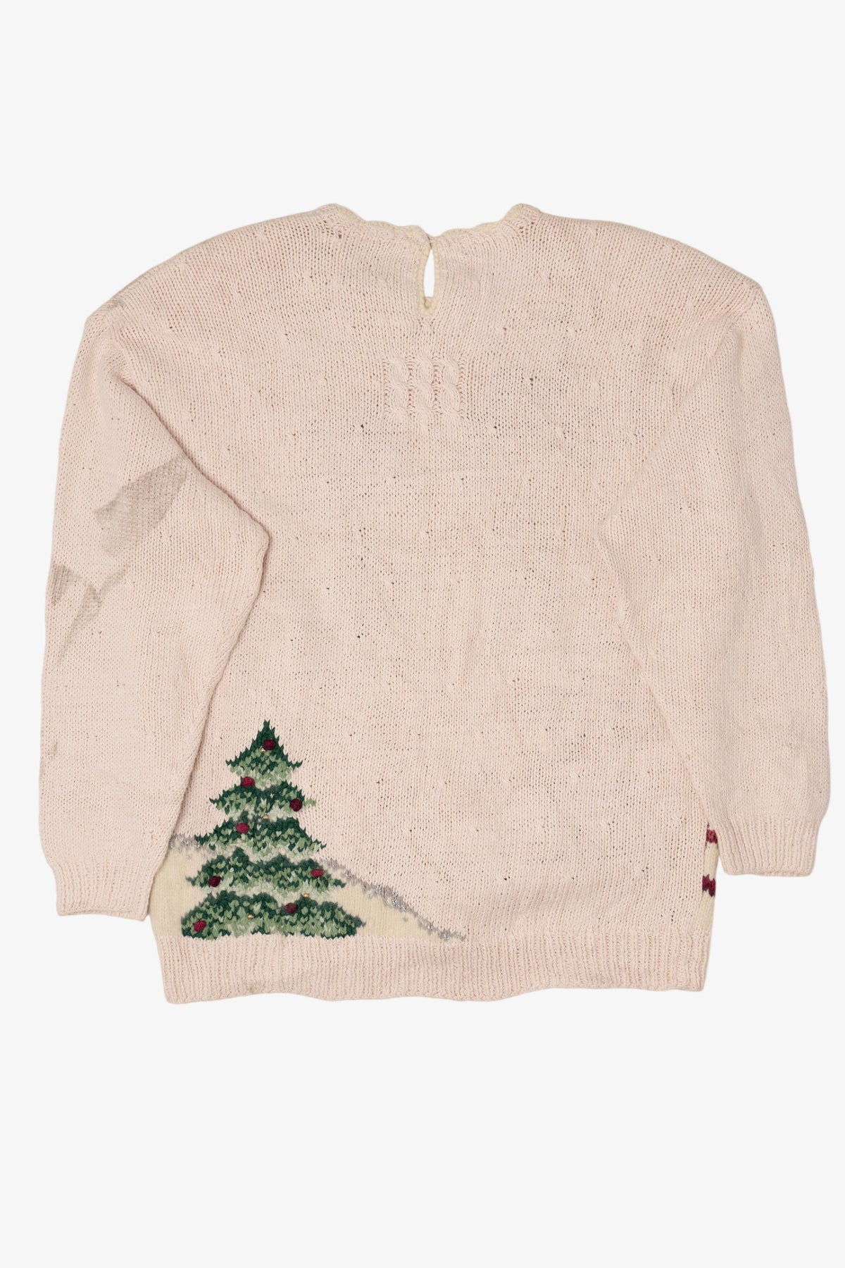 Vintage White Marisa Christina Trees Ugly Christmas Pullover (1990s)