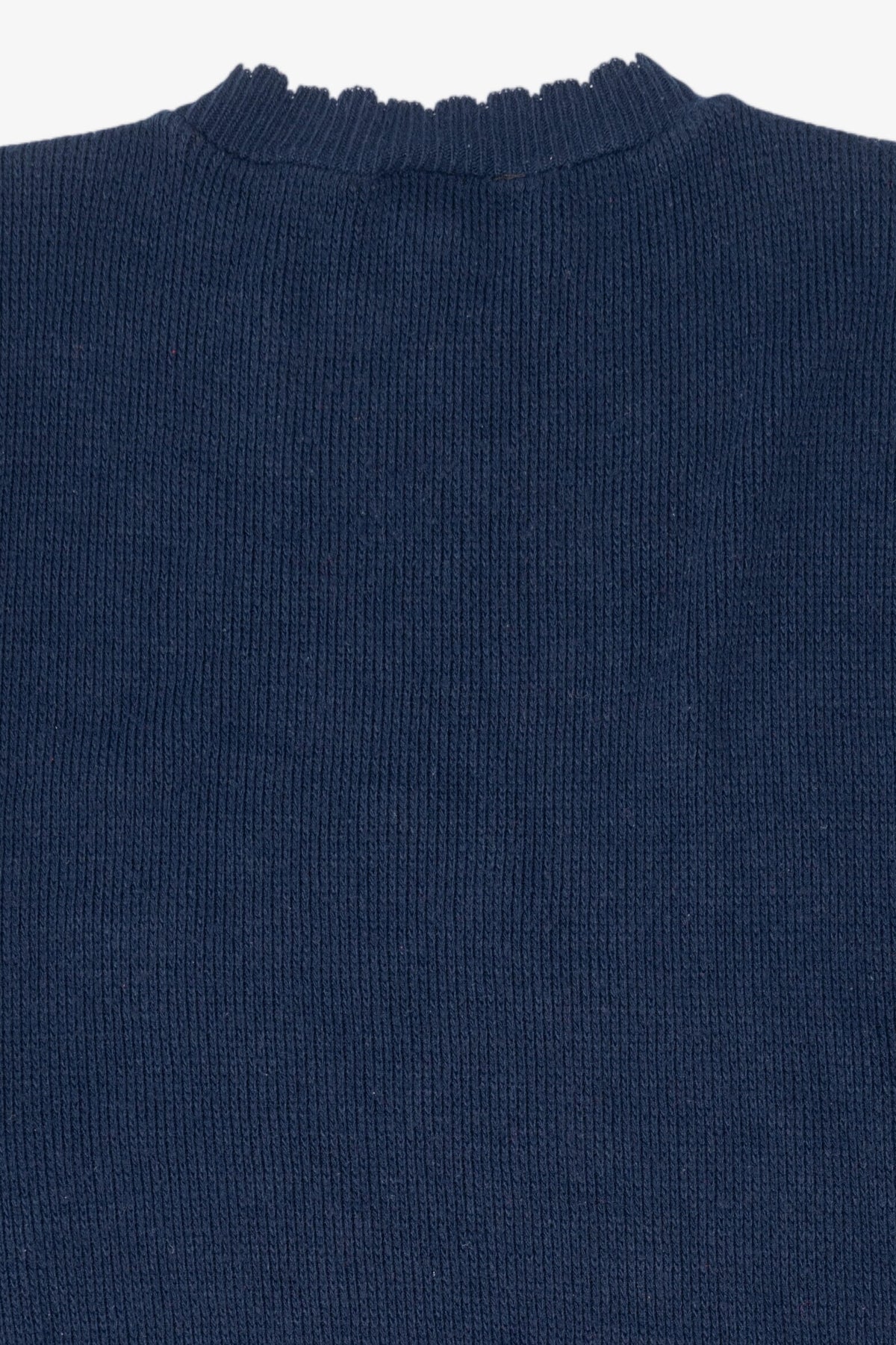 Vintage Navy Blue Adele Knitwear Ugly Christmas Pullover (1980s)