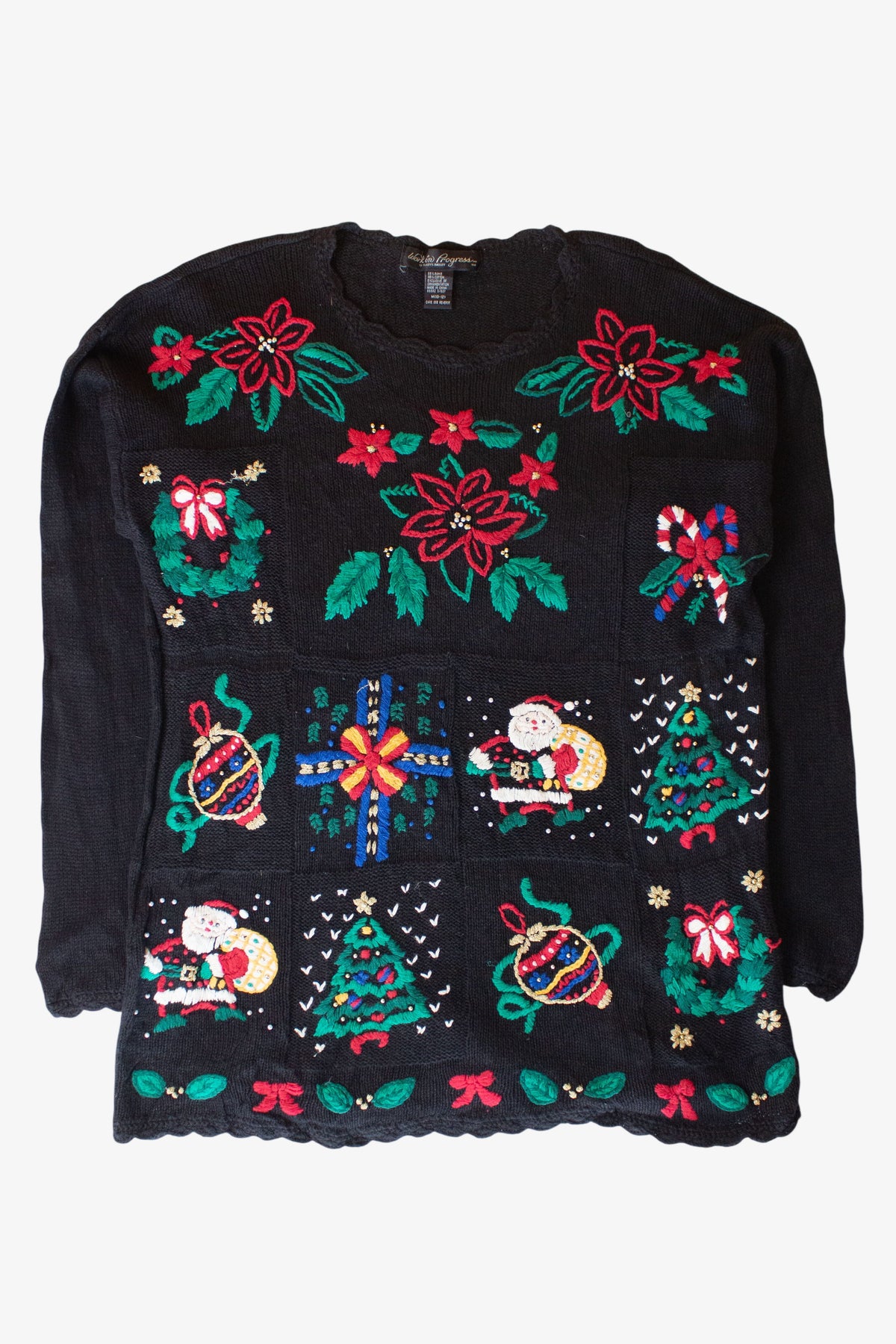 Vintage Work in Progress Christmas Sweater (1990s)