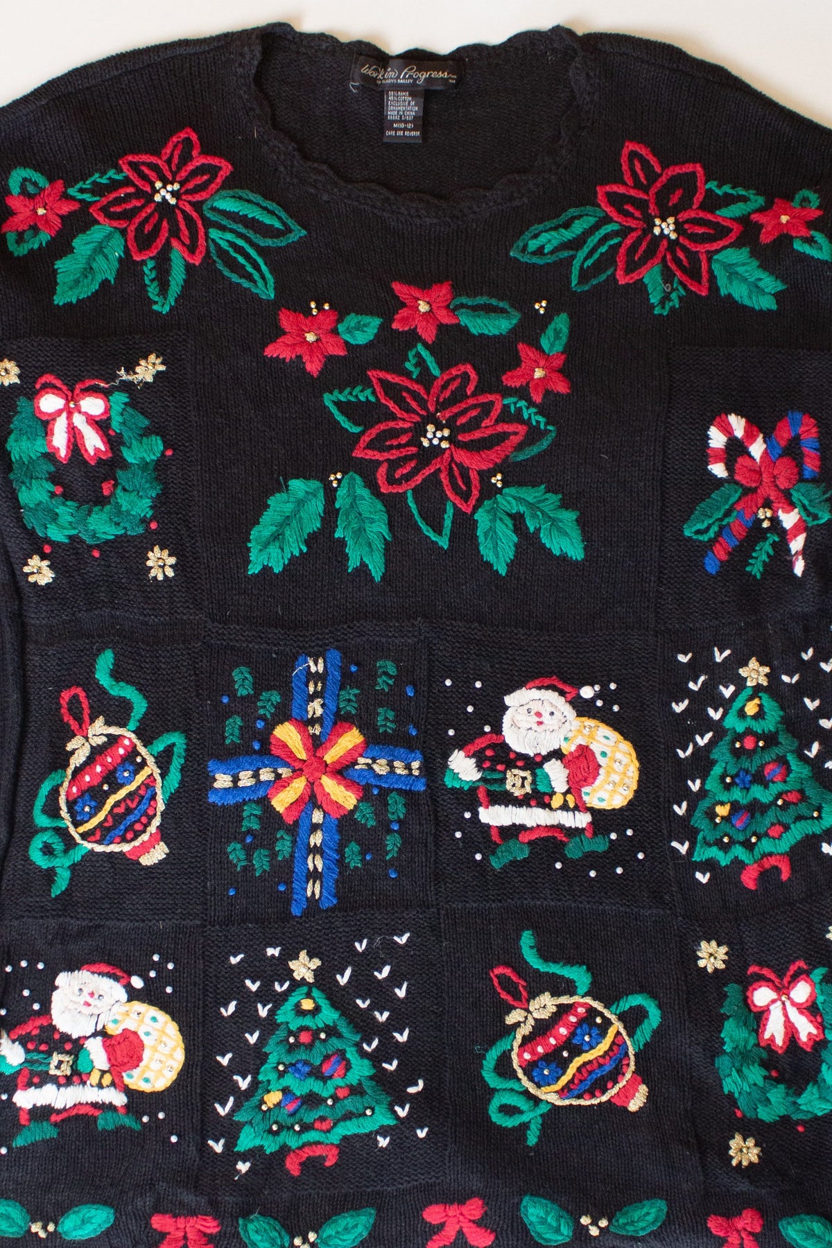 Vintage Work in Progress Christmas Sweater (1990s)