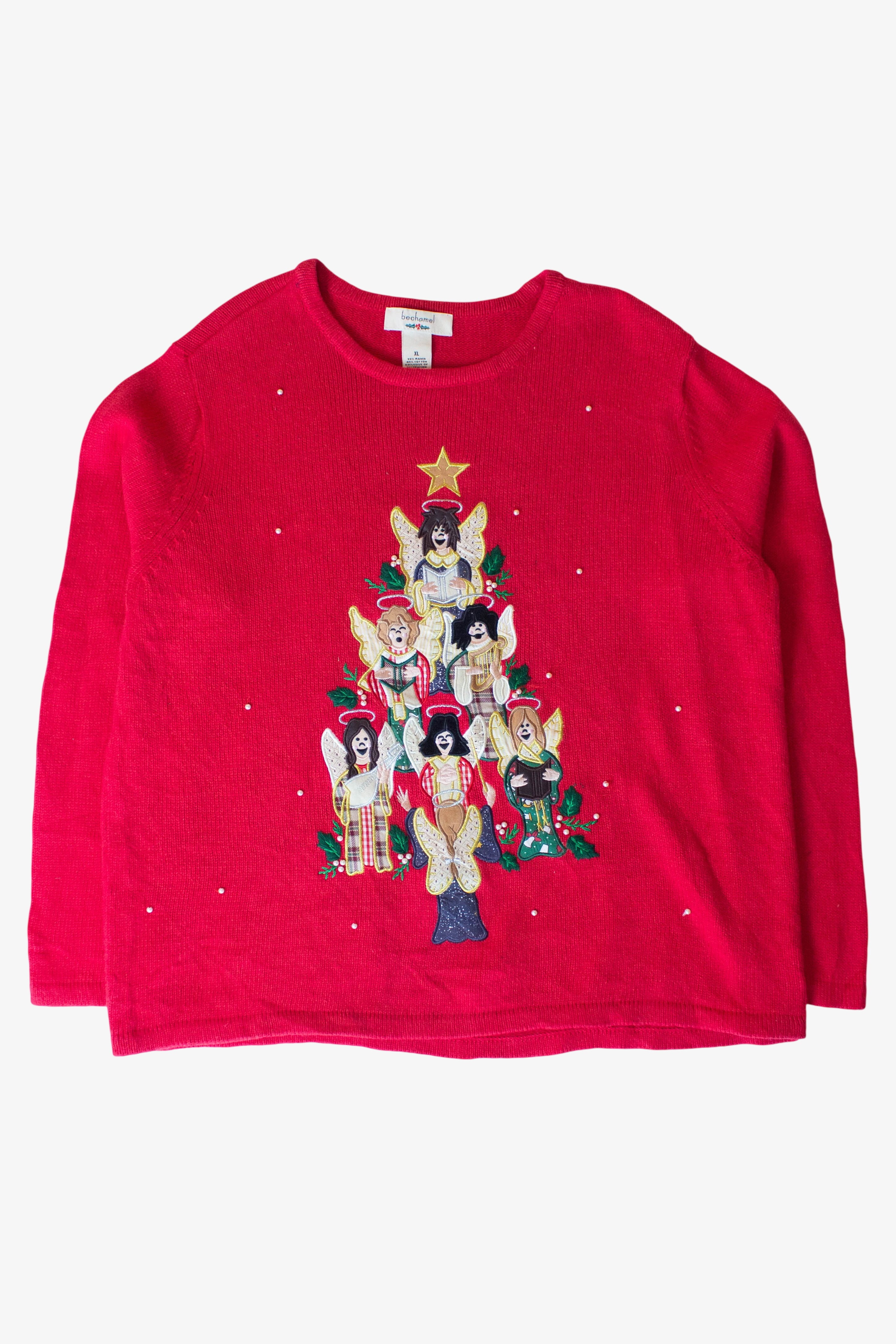 Vintage Angel Choir Christmas Sweater (1990s)