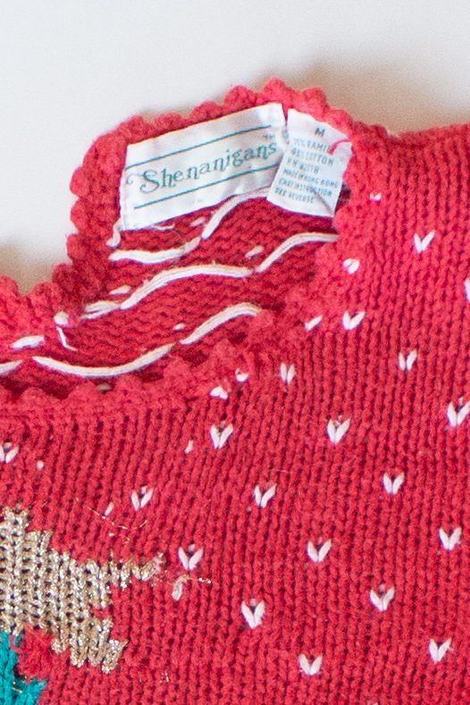 Vintage Red Tree Ugly Christmas Sweater (1990s)