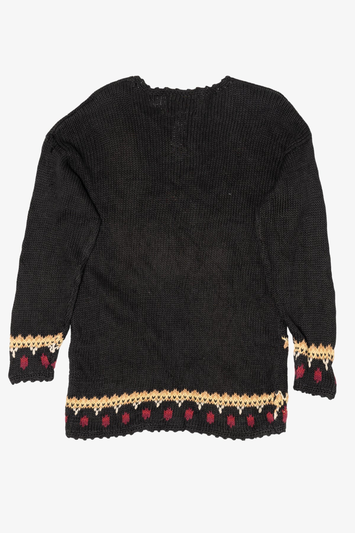 Vintage Black Tiara International Tree Ugly Christmas Pullover (2000s)