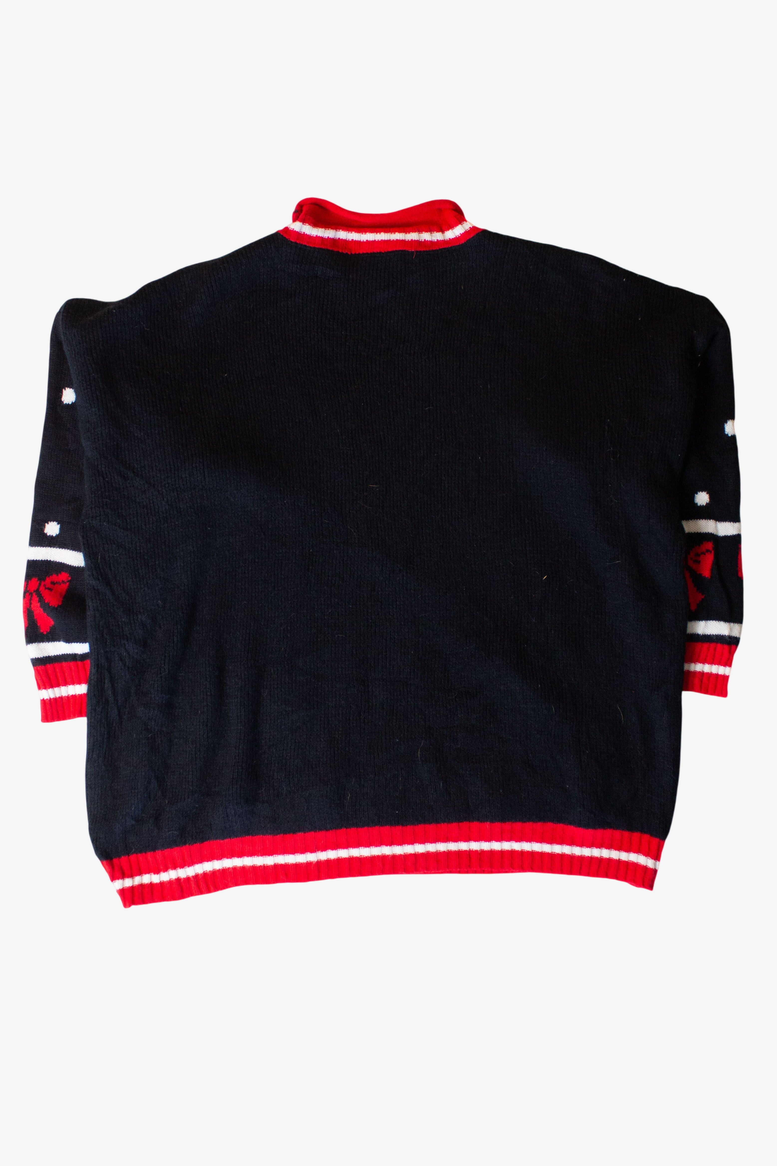 Vintage Turtleneck Wreath Ugly Christmas Sweater (1990s)